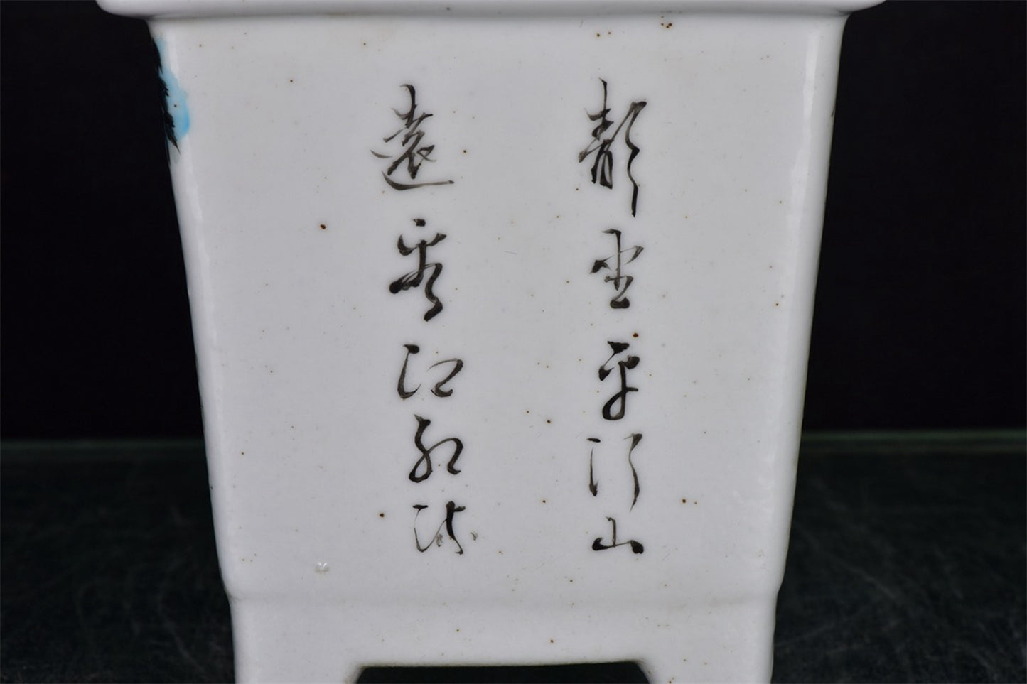 Chinese Antique Character Story Pattern Four Square Flower Pot