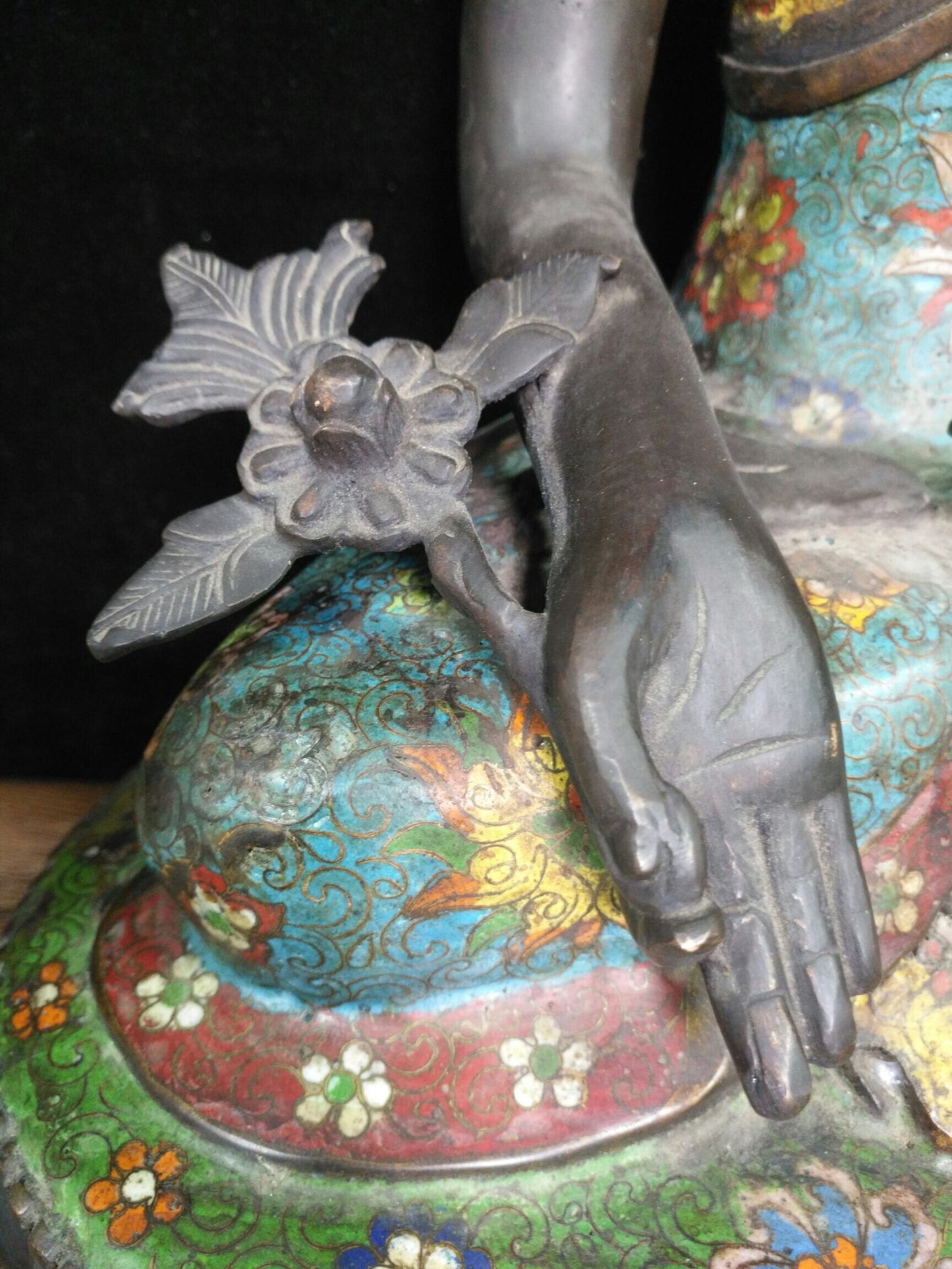 Chinese antique pure copper [Medicine Buddha]