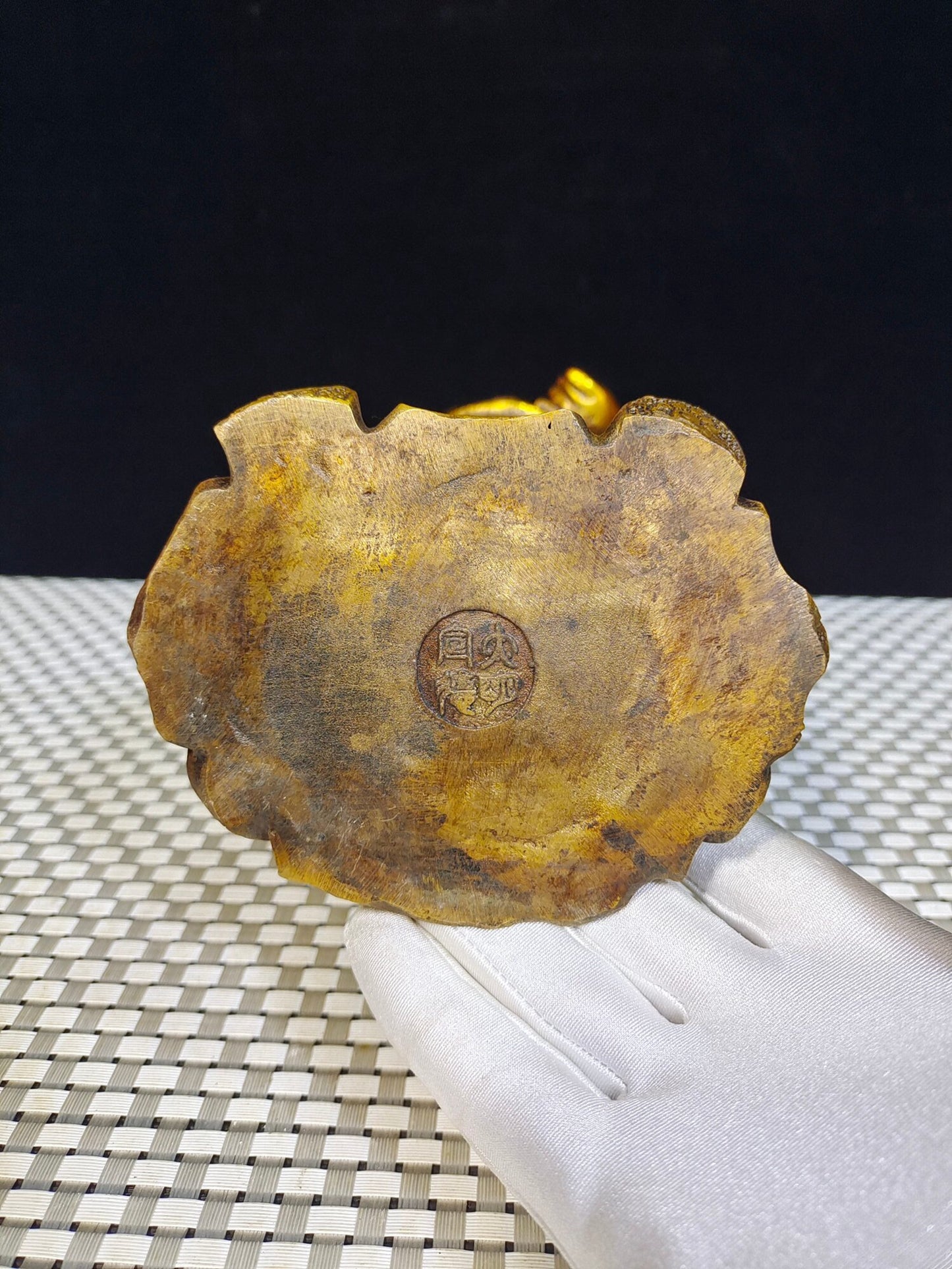 Chinese antique pure copper "Three Stars of Fortune, Wealth, and Longevity"