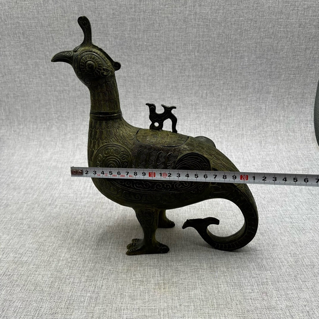 Bronze wine container