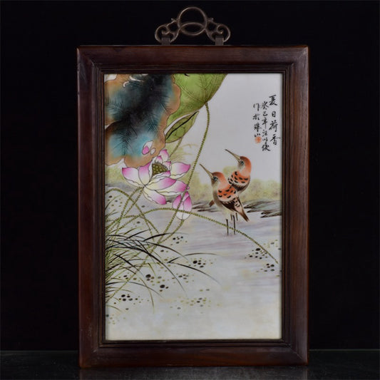 Chinese antique porcelain plate painting