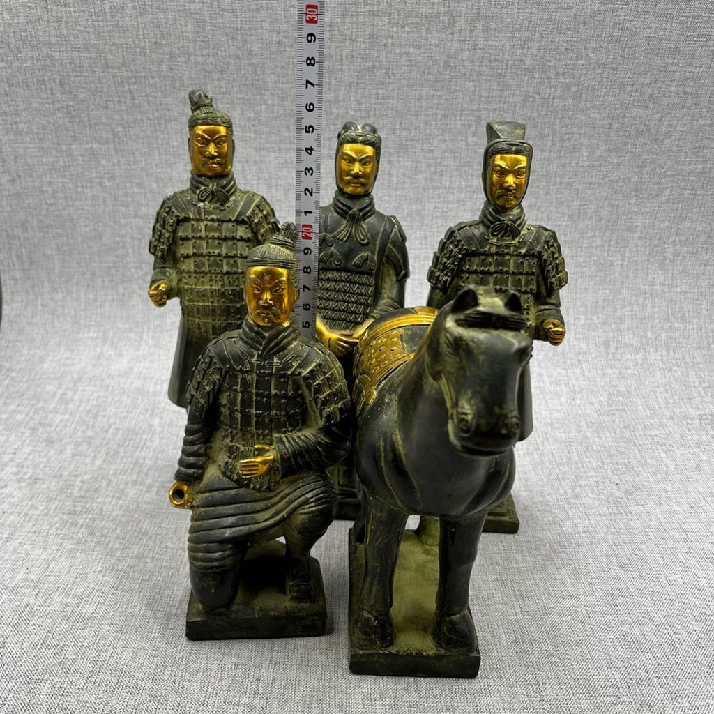 Pure copper Terra Cotta Warriors decorations