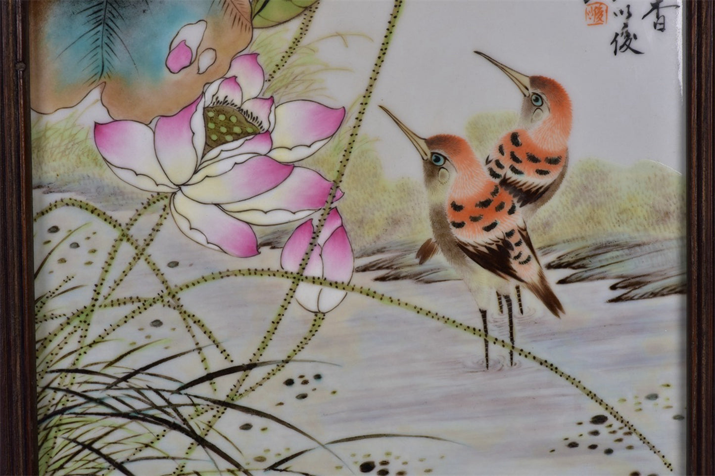 Chinese antique porcelain plate painting