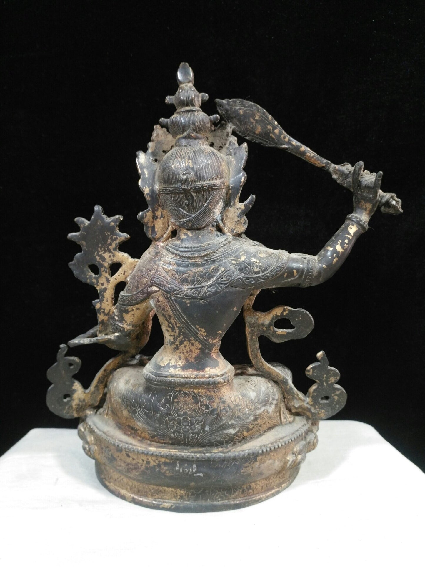 Chinese antique pure copper "Manjushri Bodhisattva"