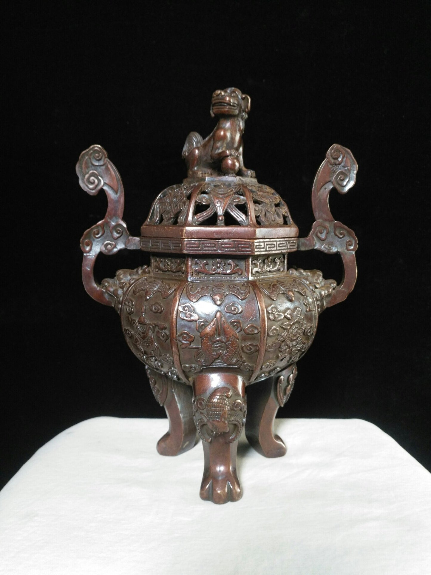 Chinese antique pure copper "Ba Ji Xiang Xun Xiang Lu"