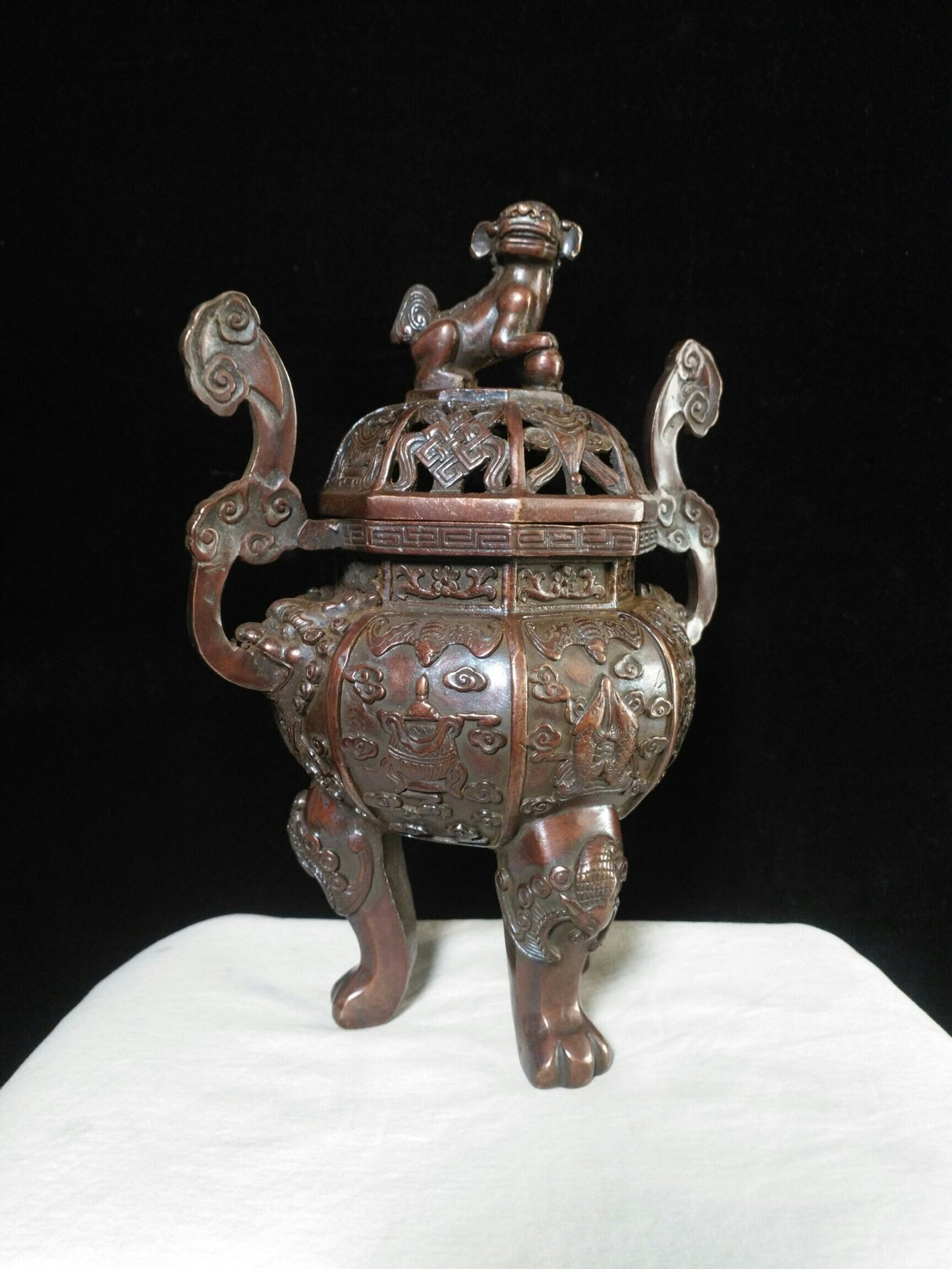 Chinese antique pure copper "Ba Ji Xiang Xun Xiang Lu"