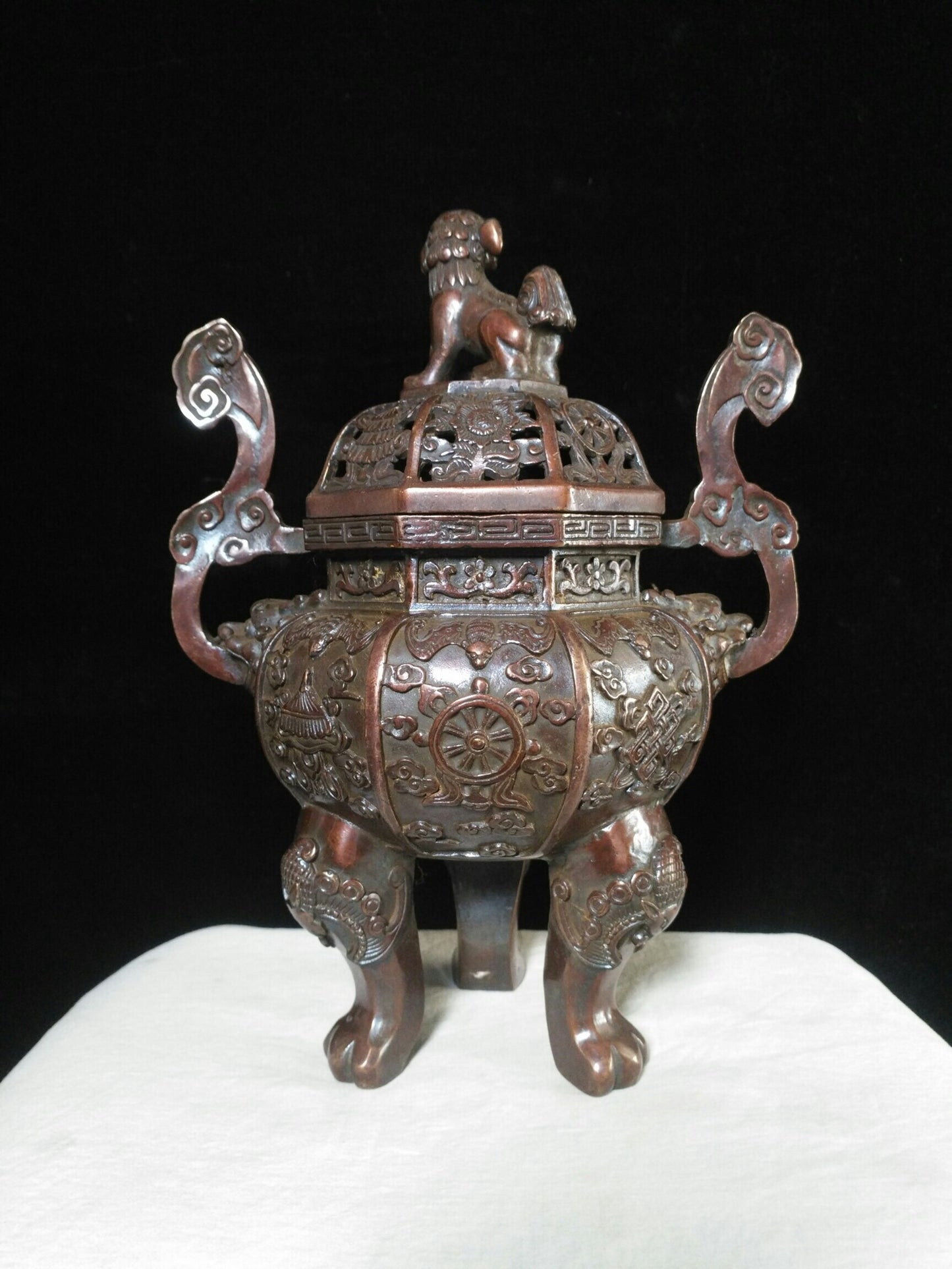 Chinese antique pure copper "Ba Ji Xiang Xun Xiang Lu"