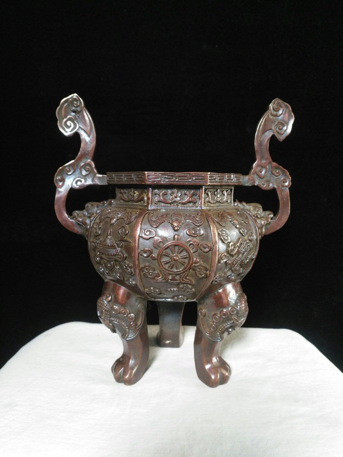 Chinese antique pure copper "Ba Ji Xiang Xun Xiang Lu"