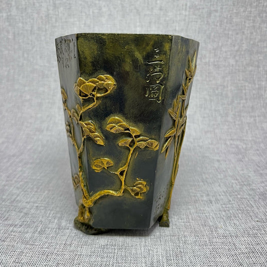 Plum Orchid Bamboo Chrysanthemum Pen Holder