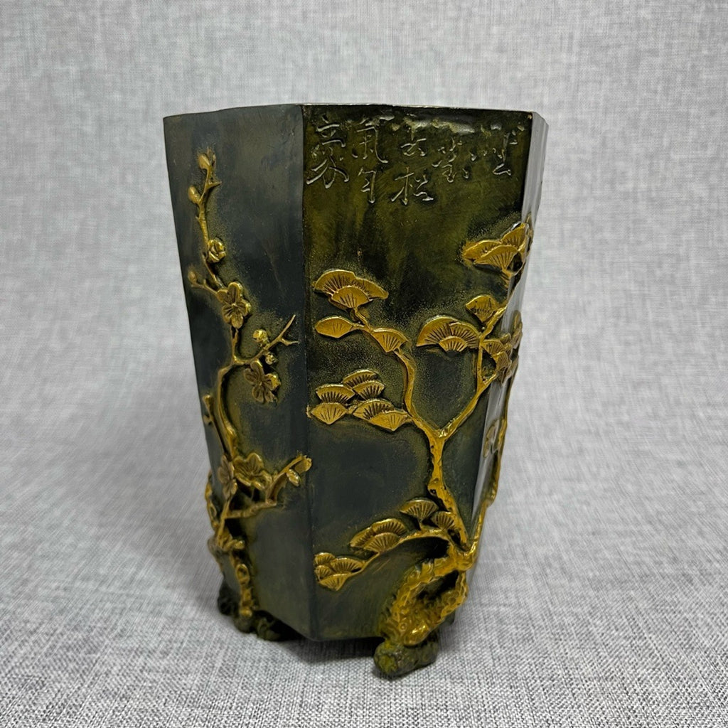 Plum Orchid Bamboo Chrysanthemum Pen Holder