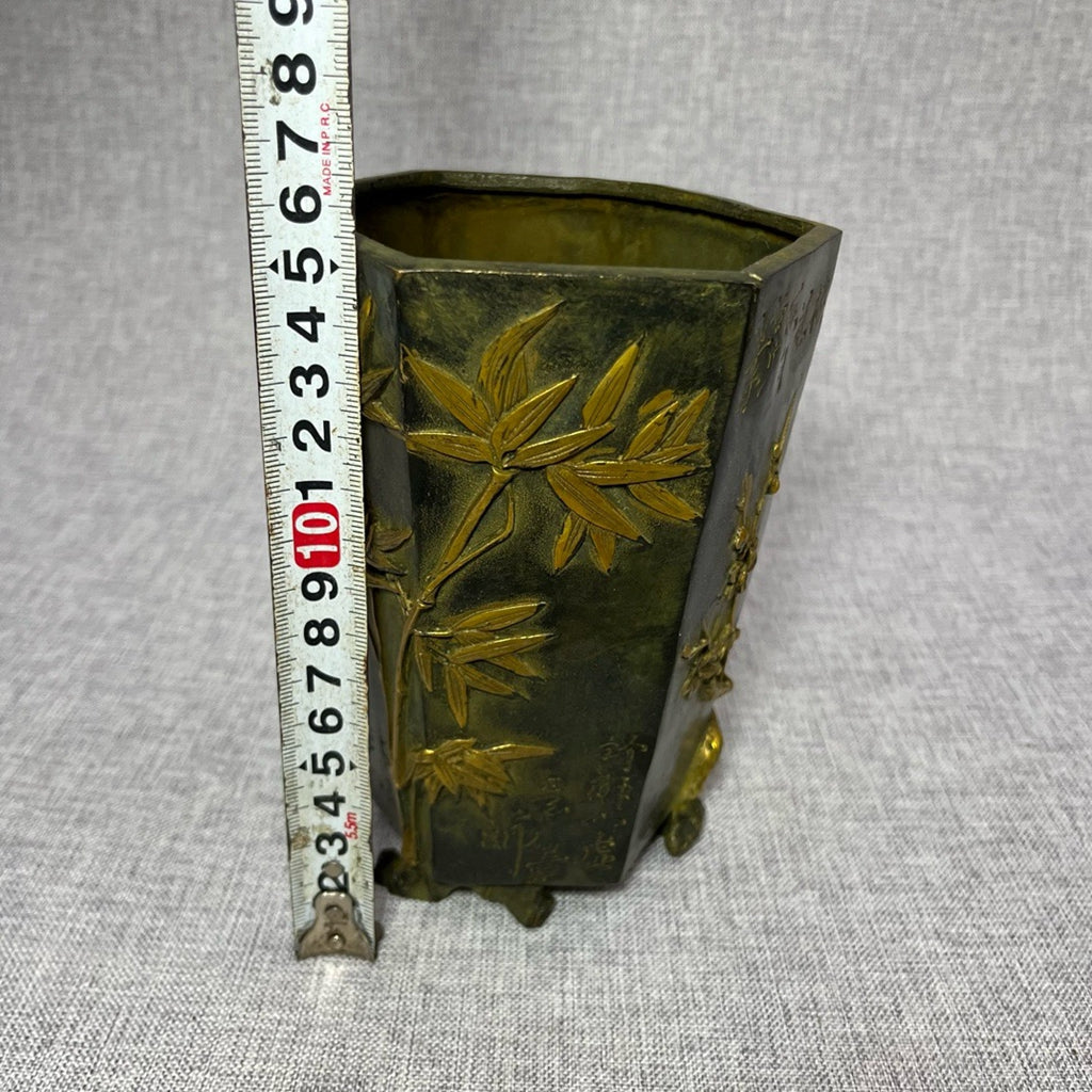 Plum Orchid Bamboo Chrysanthemum Pen Holder