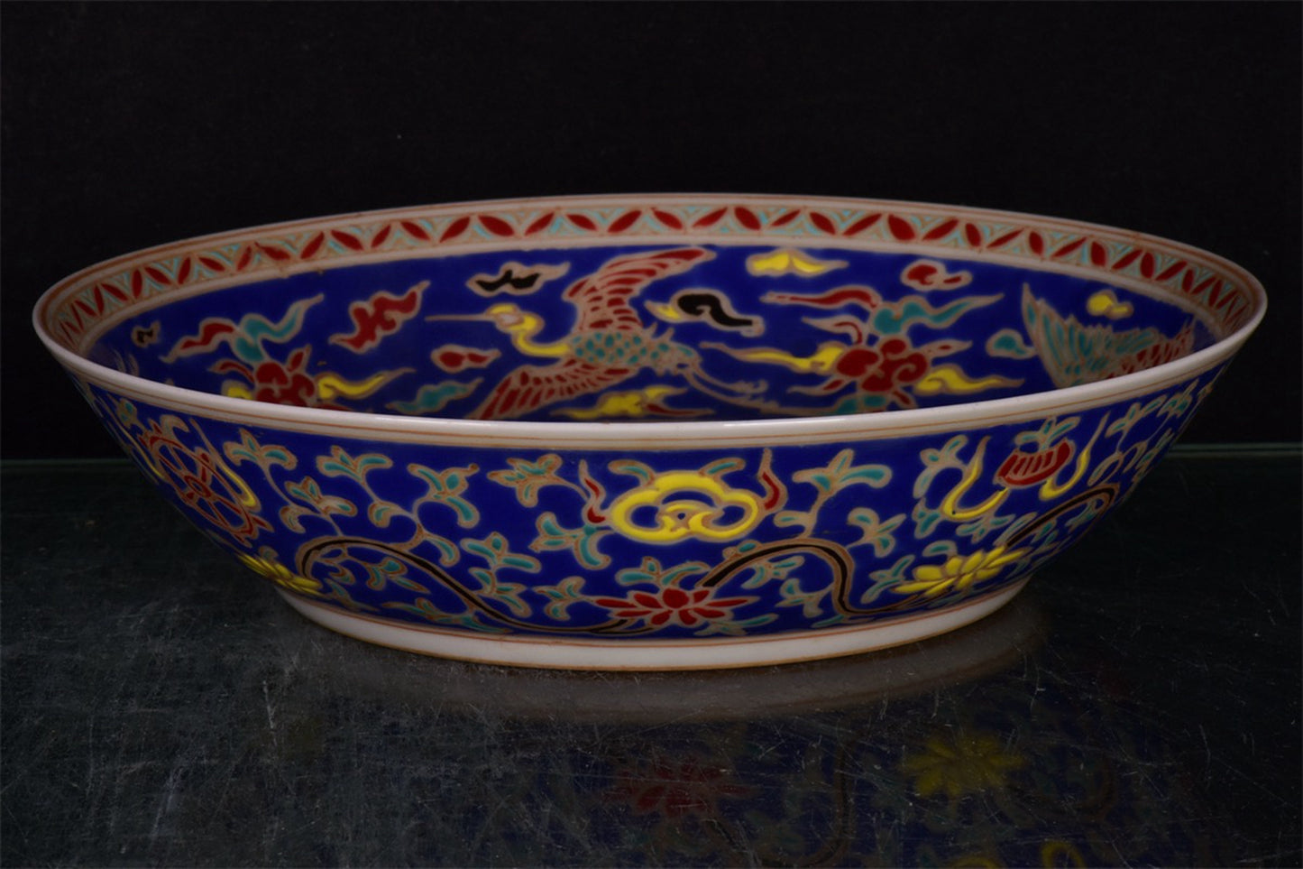 Chinese Antique Capital Figure Pattern Shang Pan
