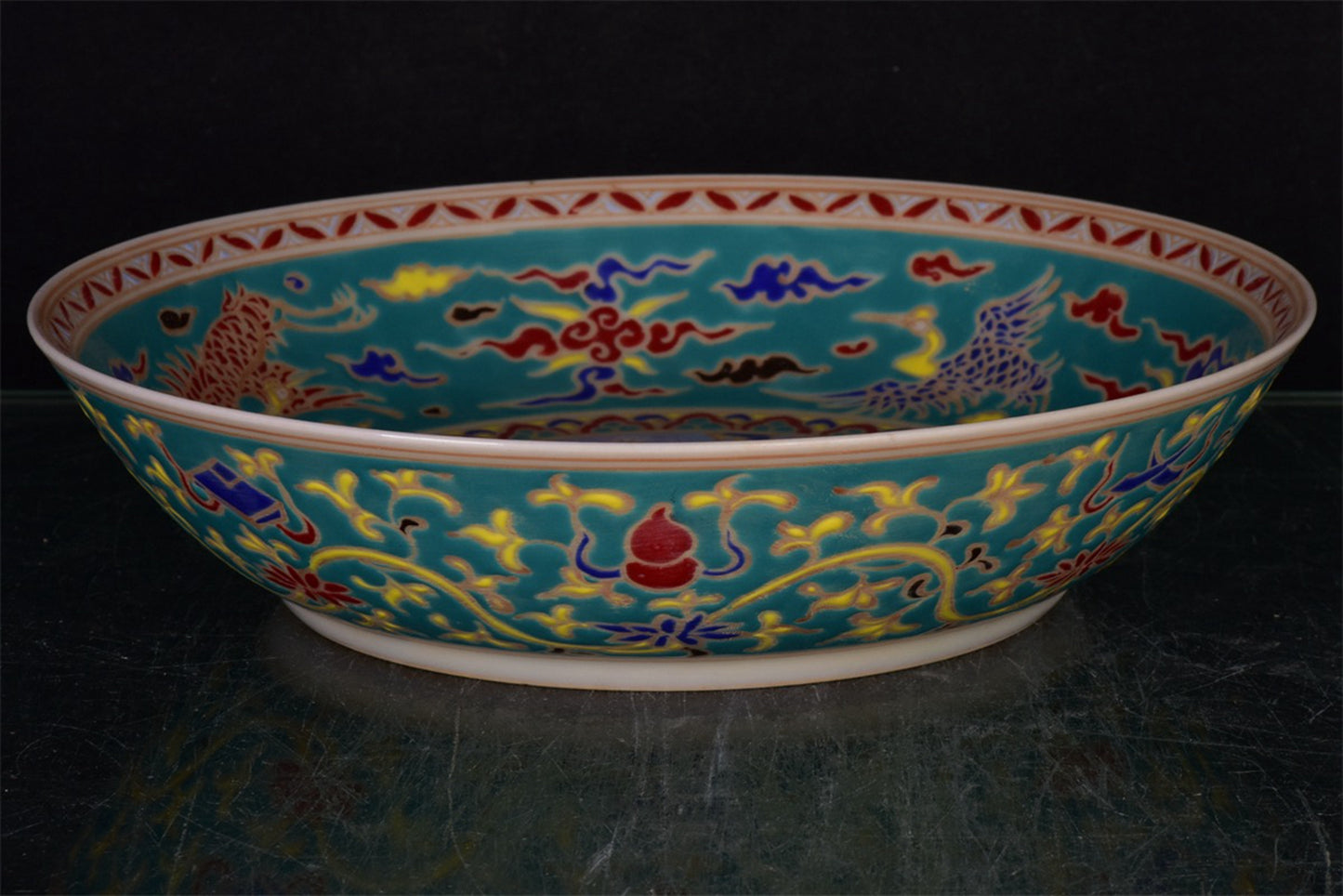 Chinese Antique Capital Figure Pattern Shang Pan