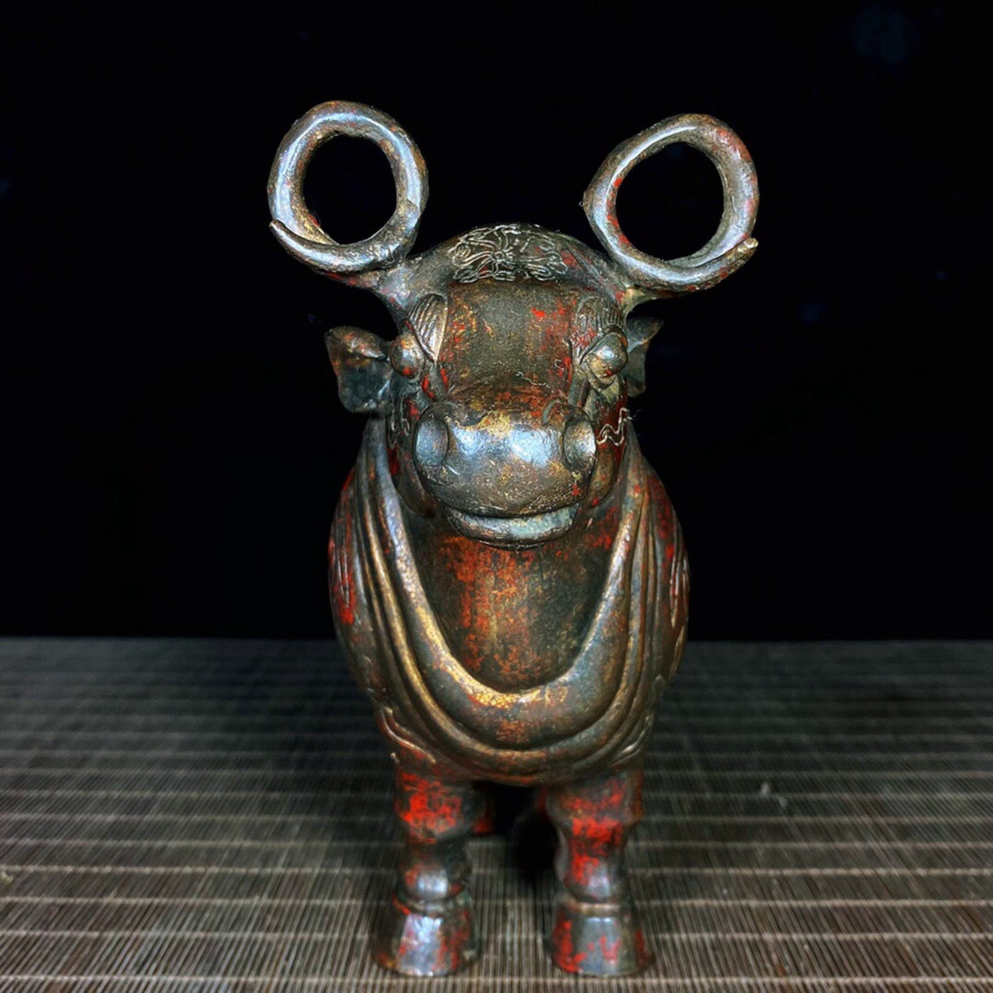 Chinese Antique Pure Copper Bull