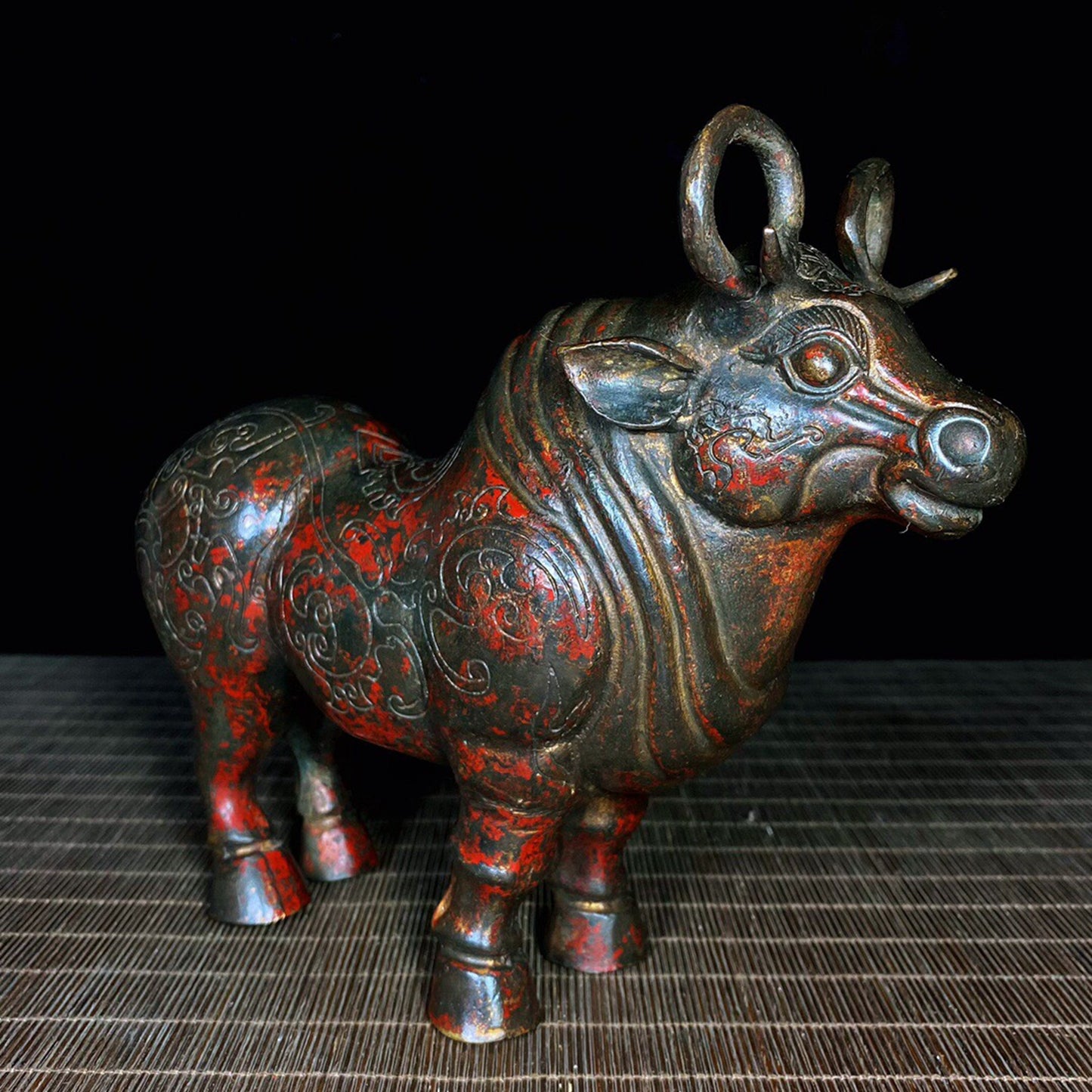 Chinese Antique Pure Copper Bull