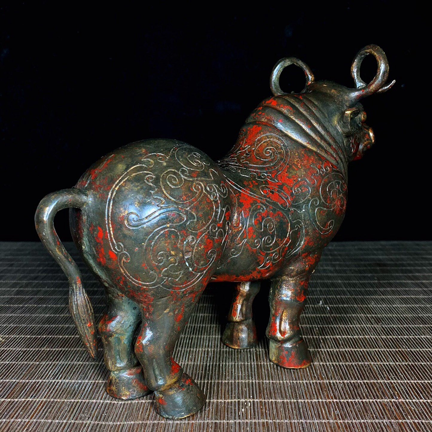 Chinese Antique Pure Copper Bull