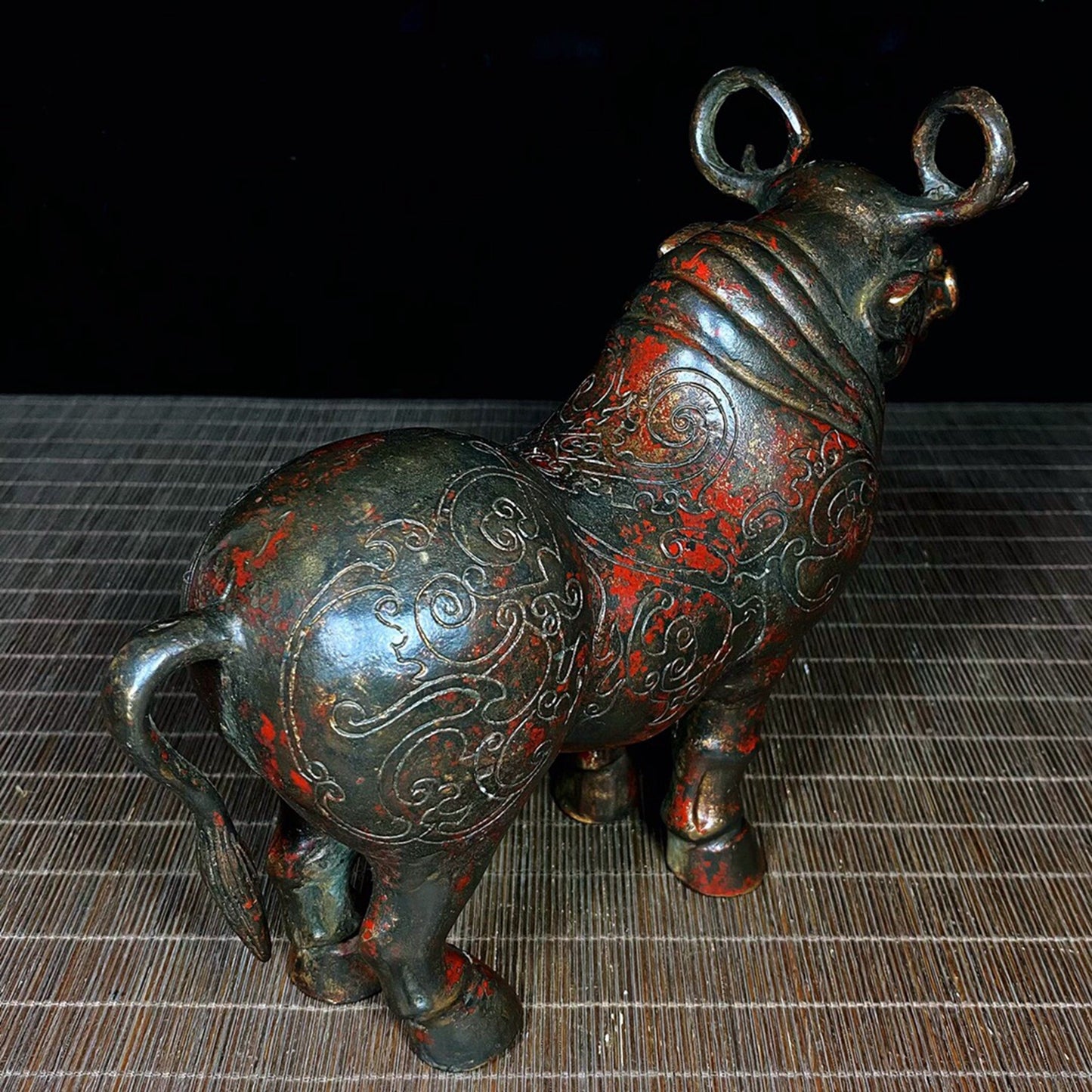 Chinese Antique Pure Copper Bull