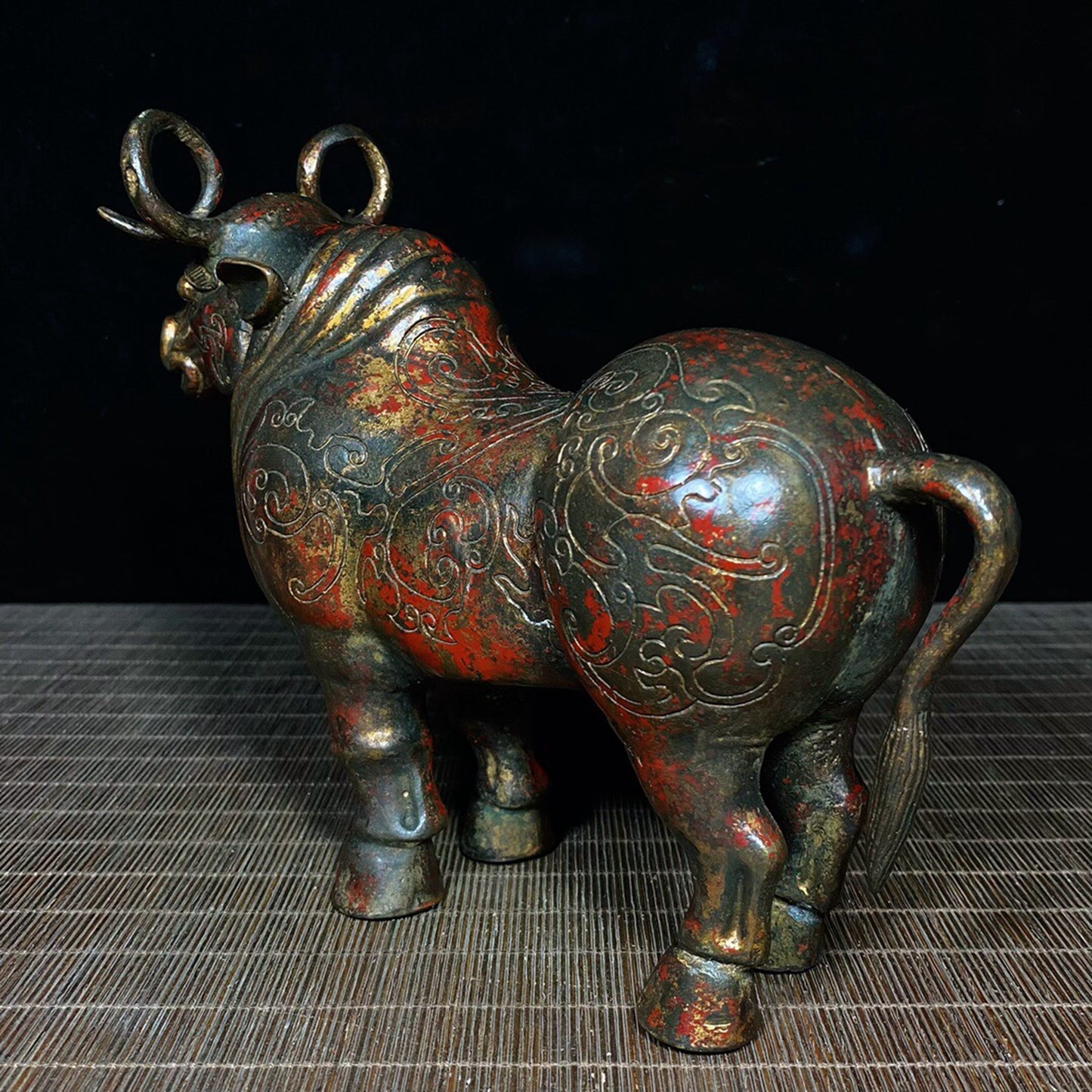 Chinese Antique Pure Copper Bull