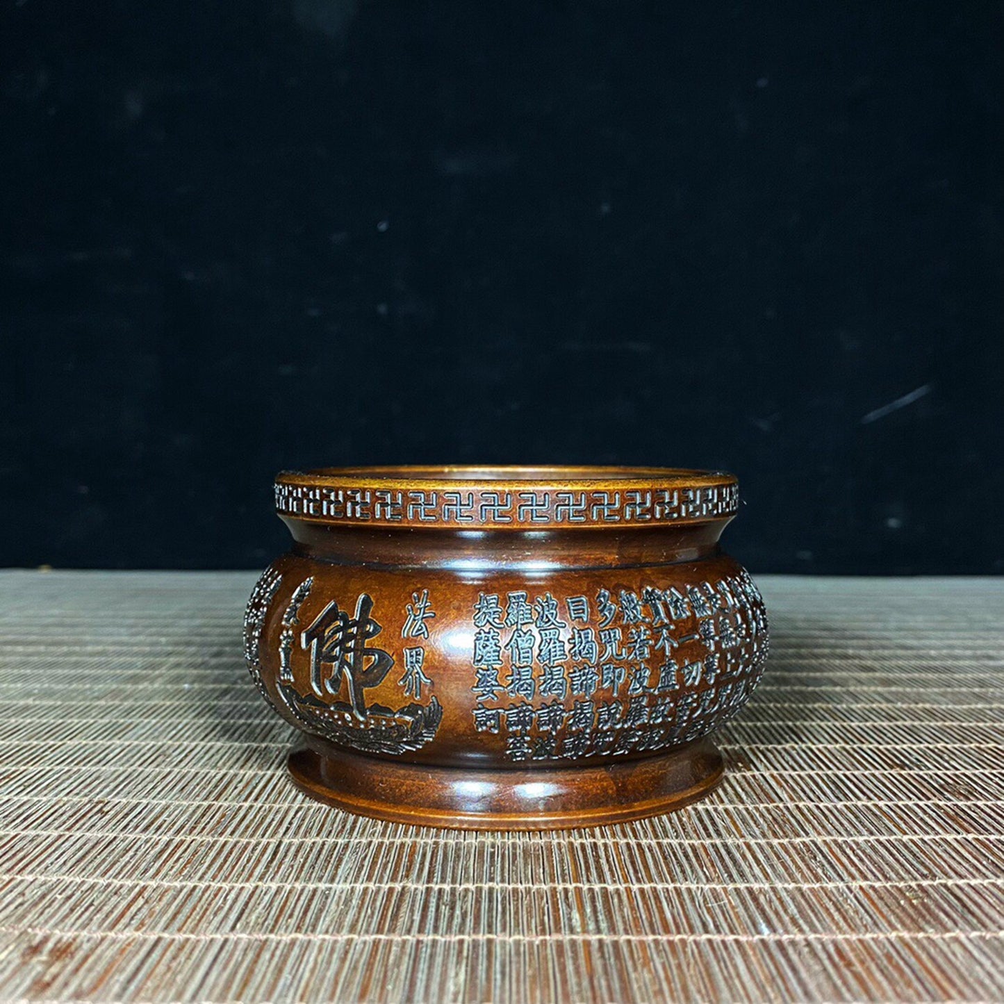 Chinese antique pure copper incense burner