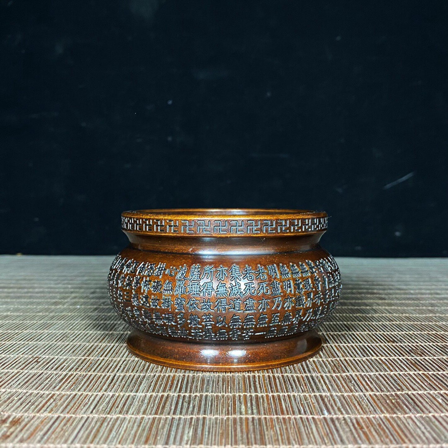 Chinese antique pure copper incense burner