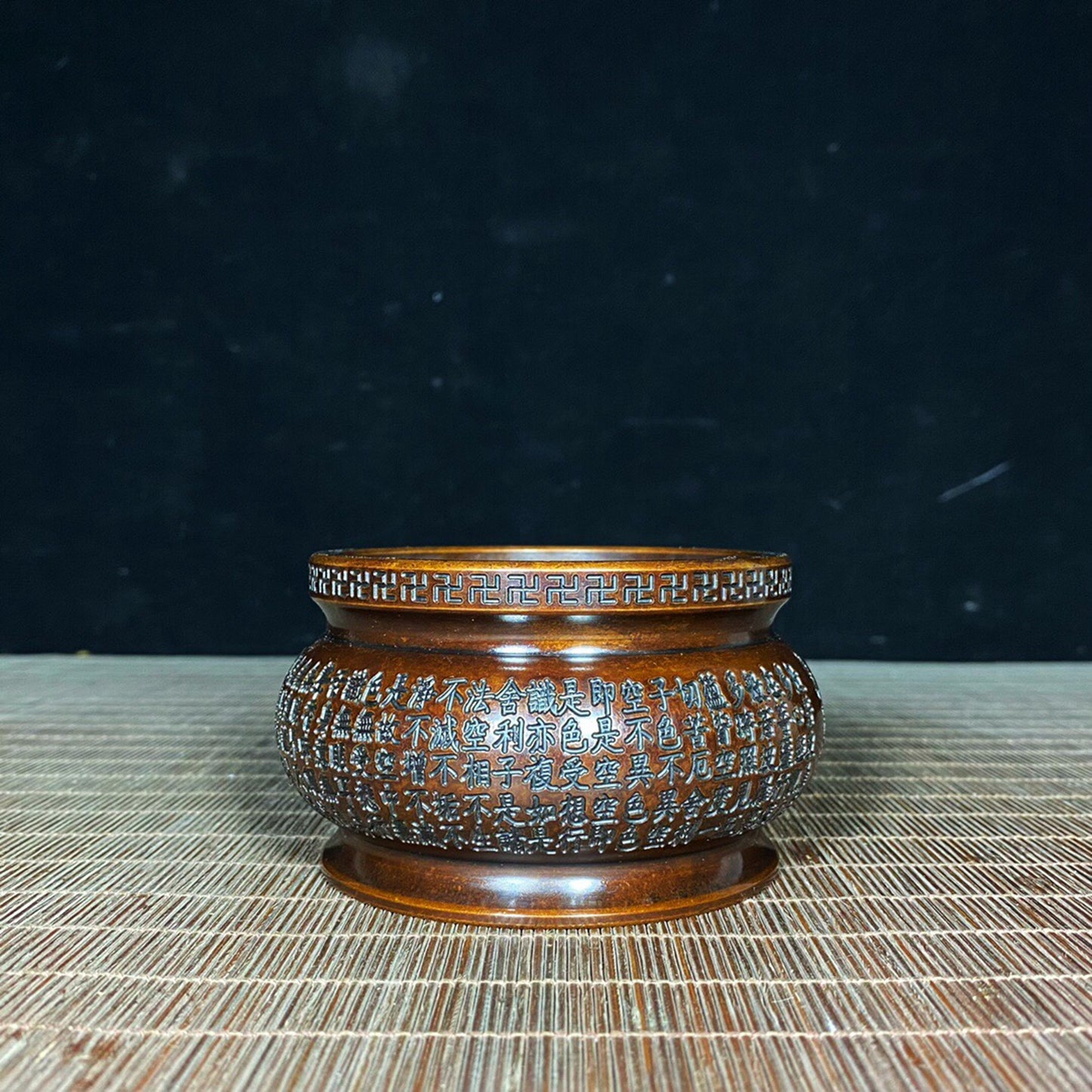 Chinese antique pure copper incense burner