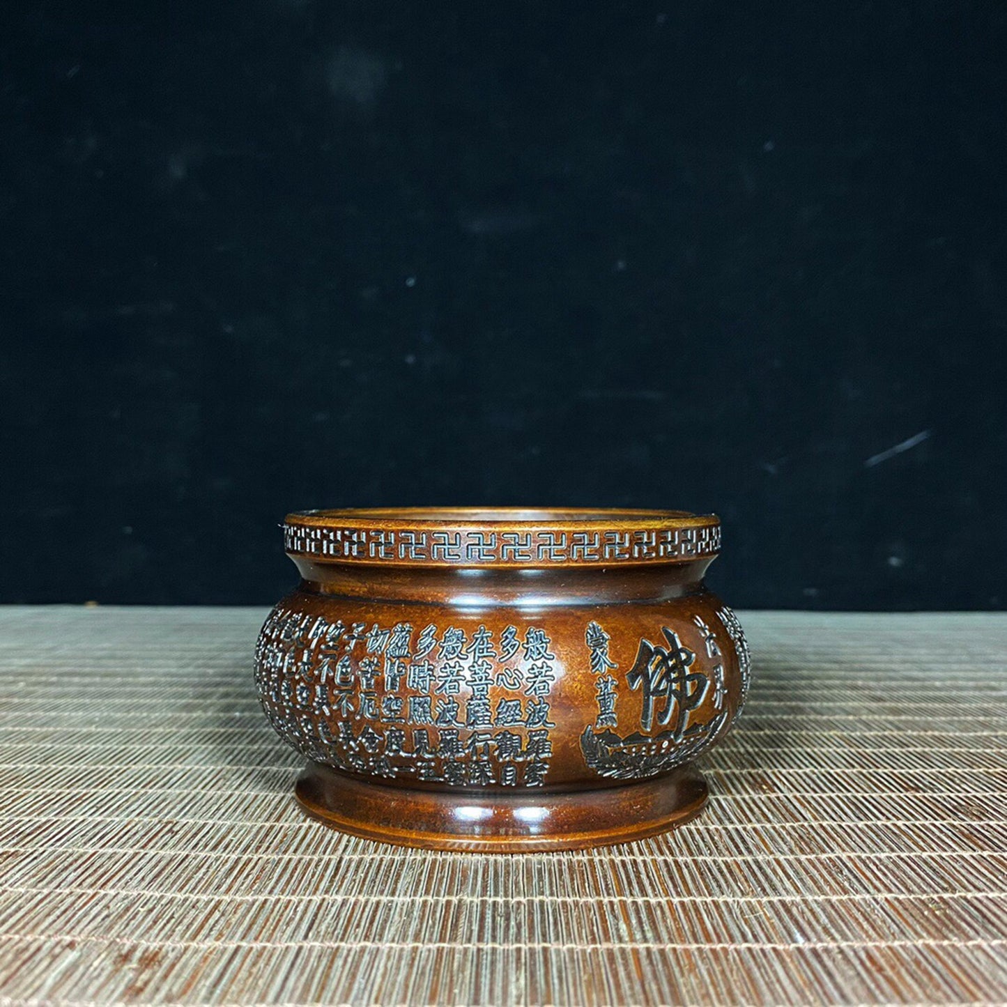 Chinese antique pure copper incense burner