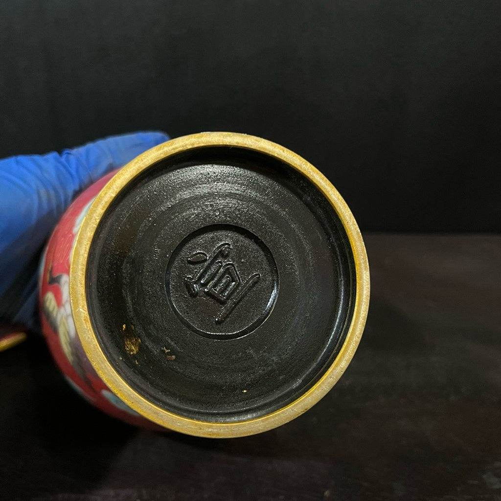 Pure copper gold Thai blue general jar