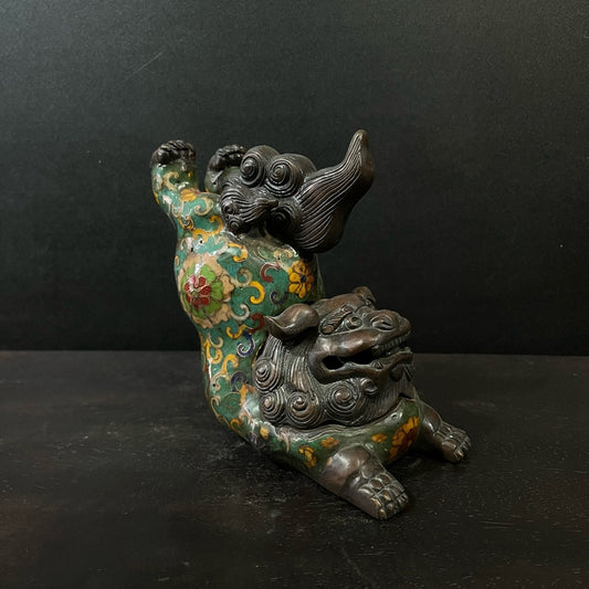 Pure copper cloisonn é incense burner
