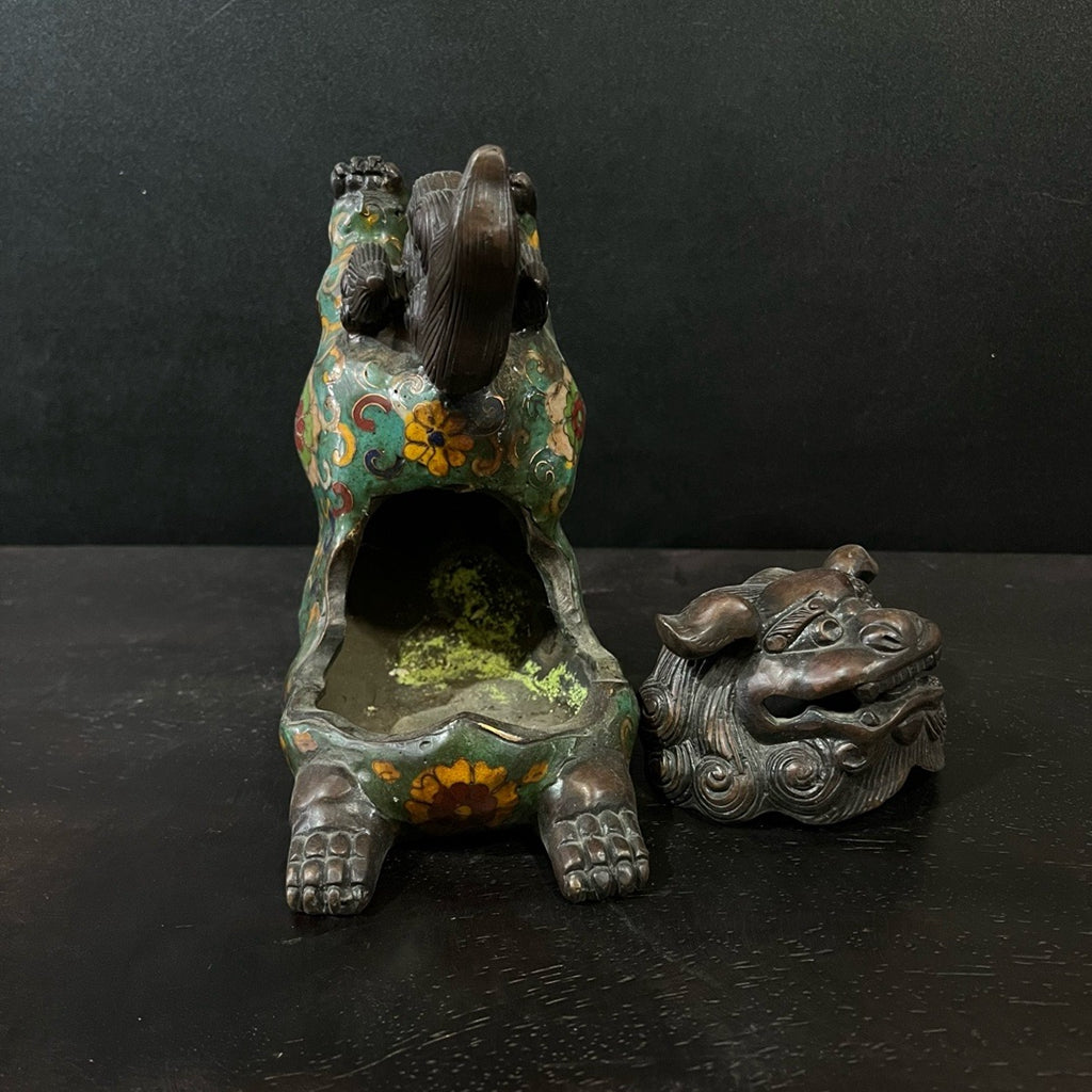 Pure copper cloisonn é incense burner