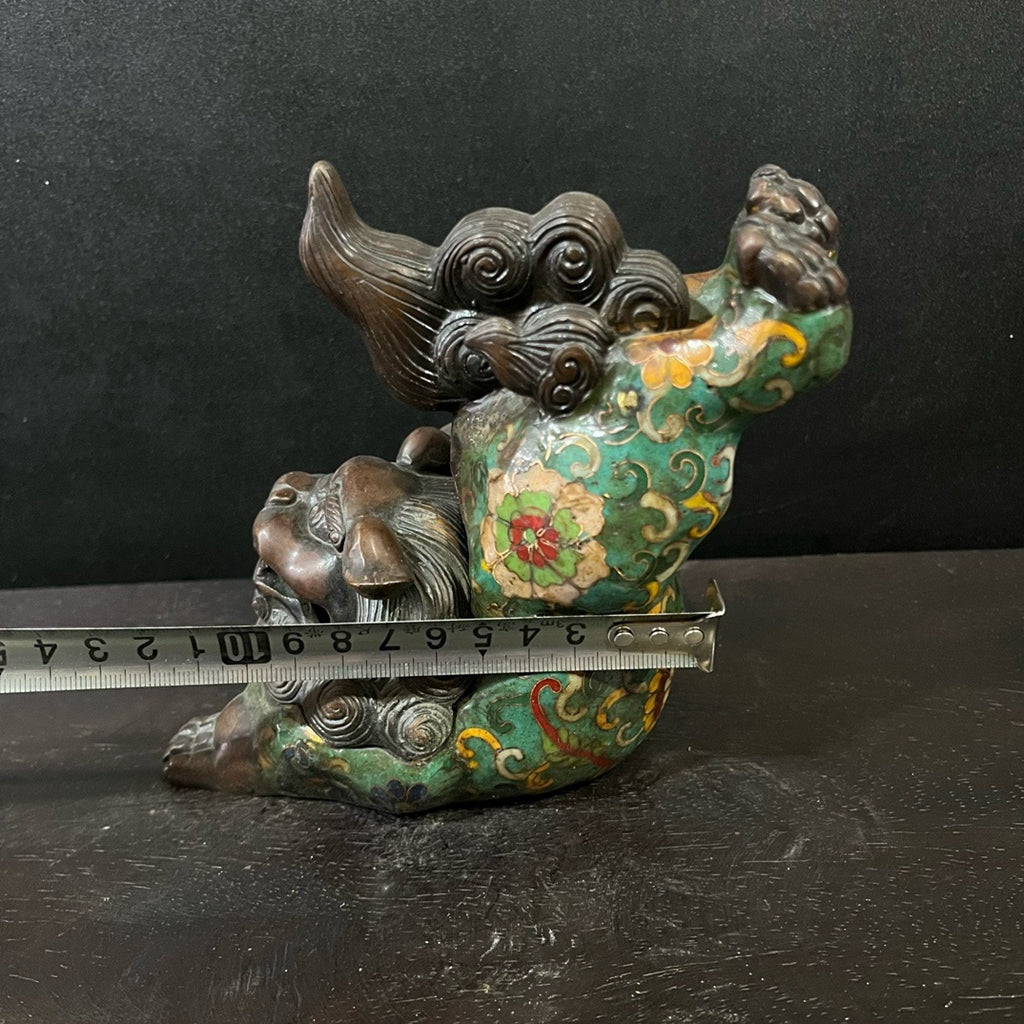 Pure copper cloisonn é incense burner