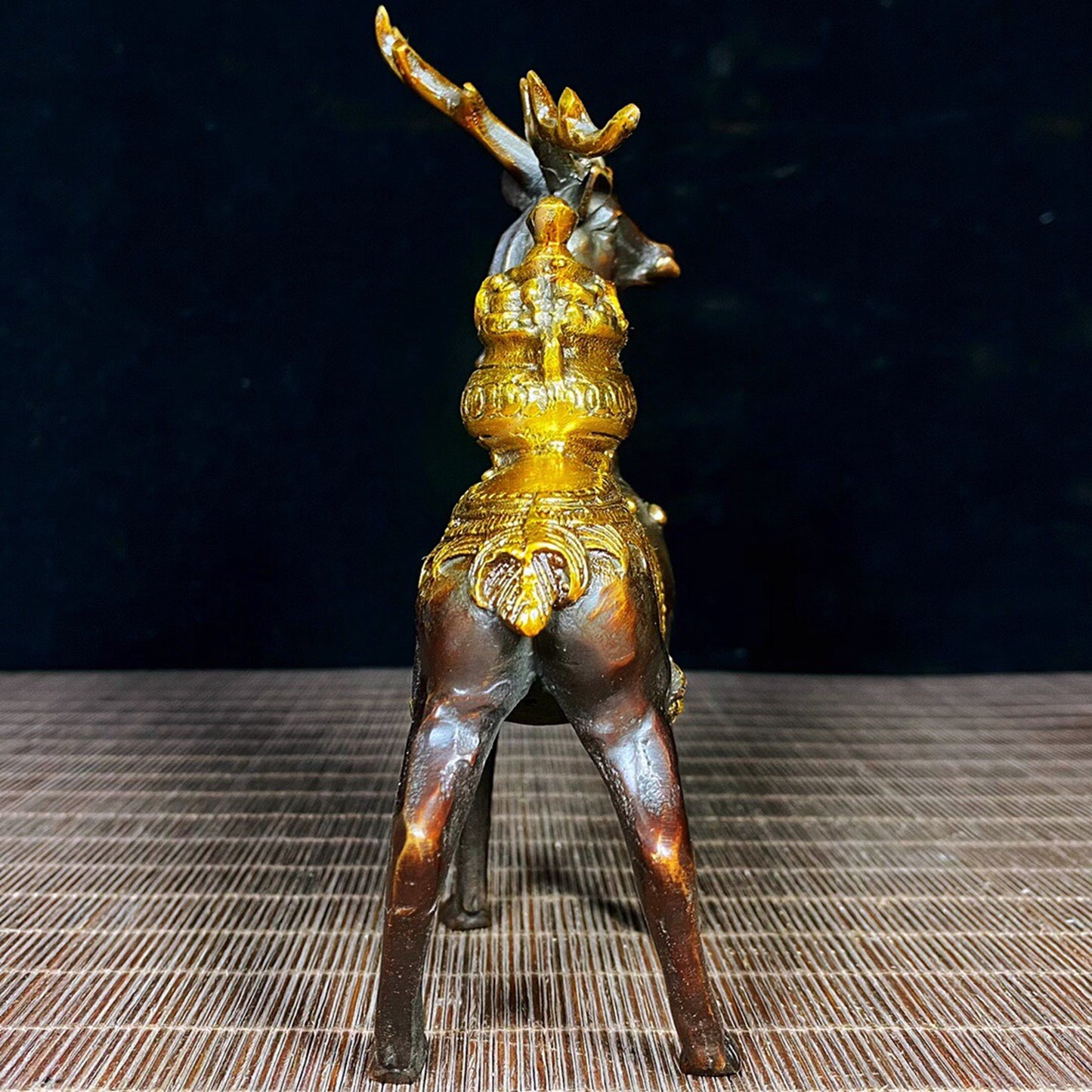 Chinese Antique Pure Copper Linglu Camel Treasure Comes Along the Way