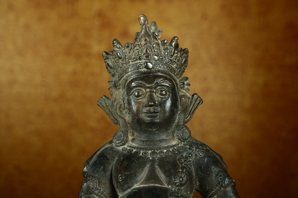 Handcrafted Yellow God of Wealth from pure copper