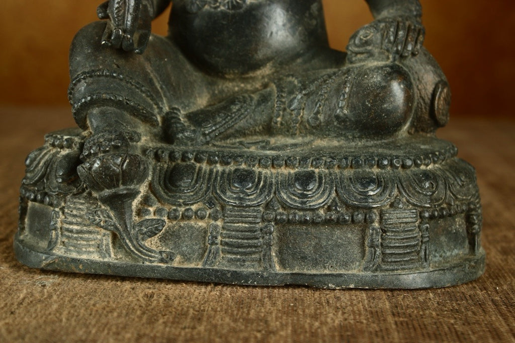 Handcrafted Yellow God of Wealth from pure copper