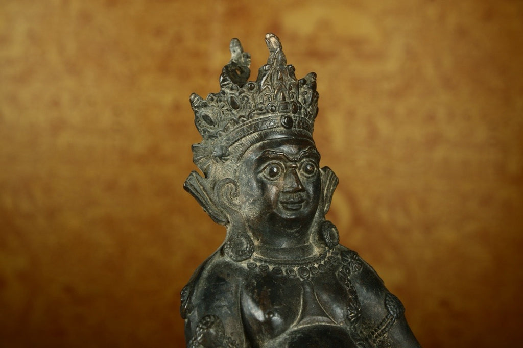 Handcrafted Yellow God of Wealth from pure copper
