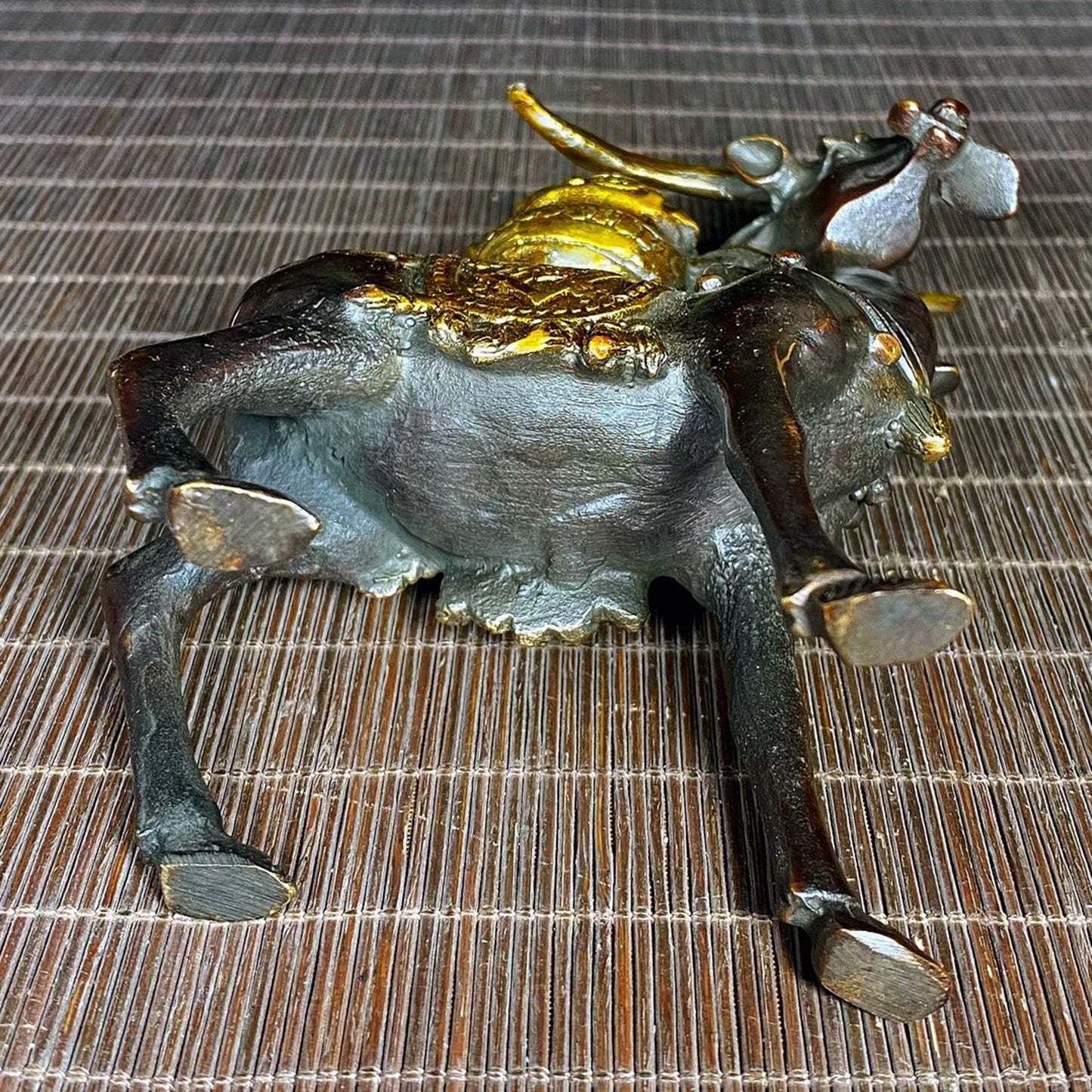 Chinese Antique Pure Copper Linglu Camel Treasure Comes Along the Way