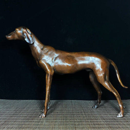 Chinese antique pure copper dog