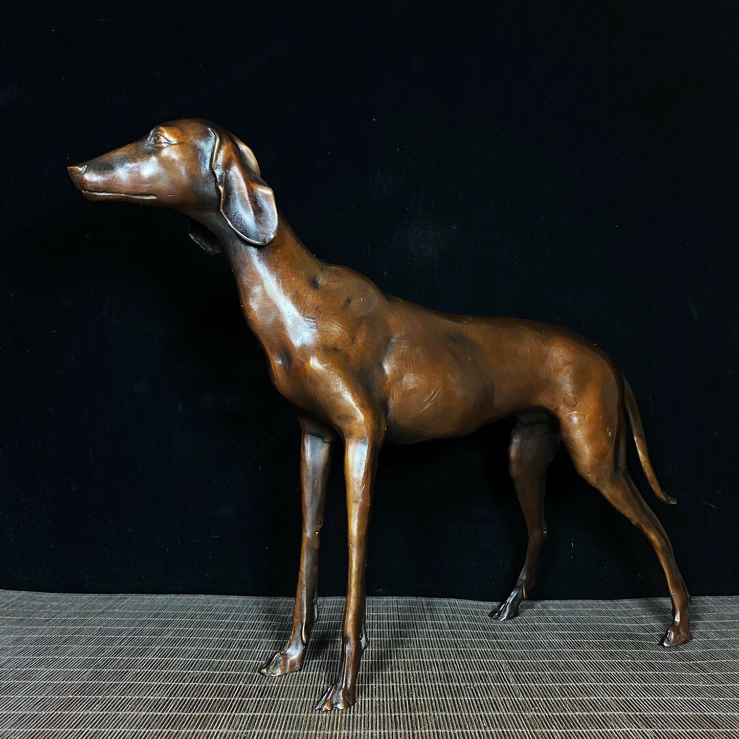 Chinese antique pure copper dog