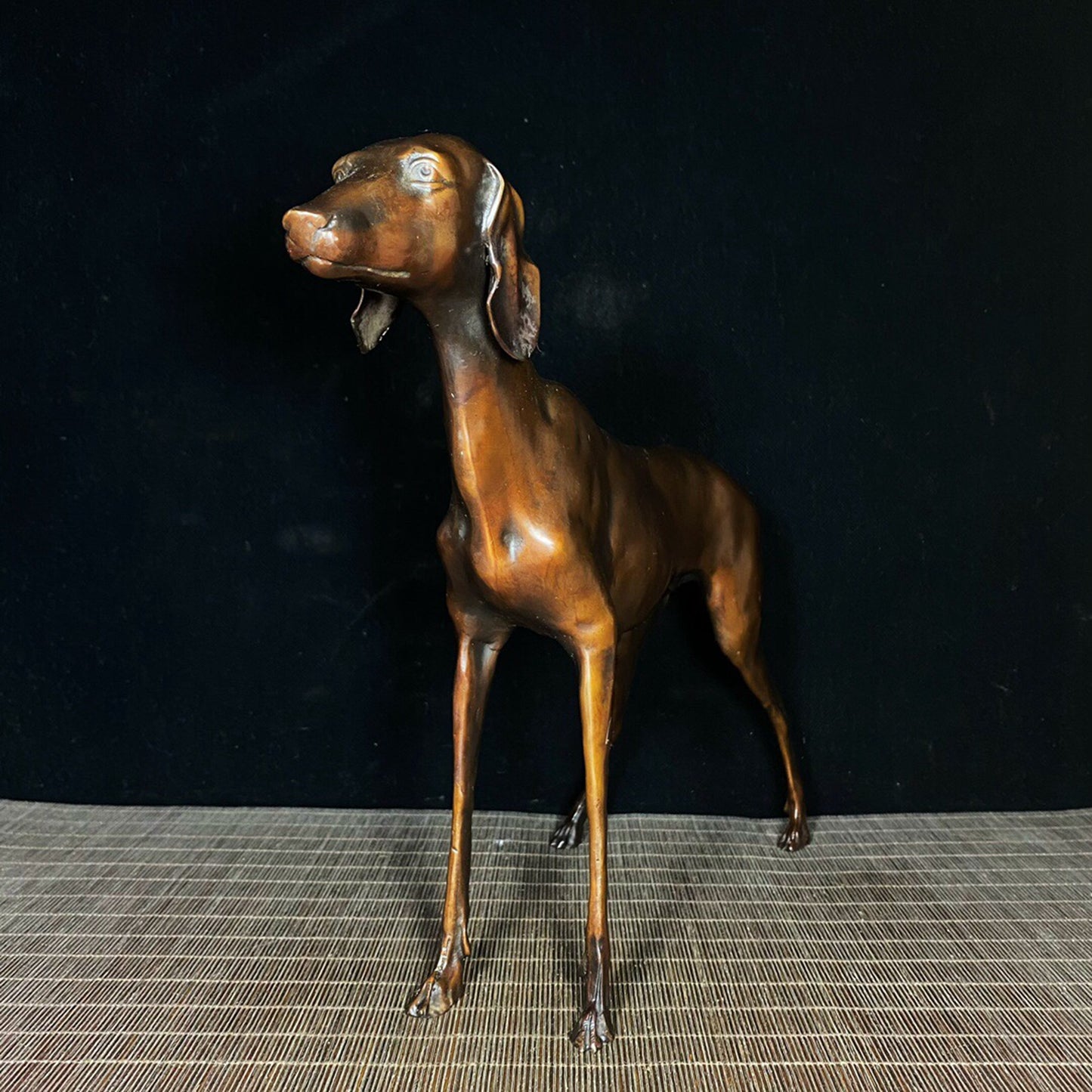 Chinese antique pure copper dog