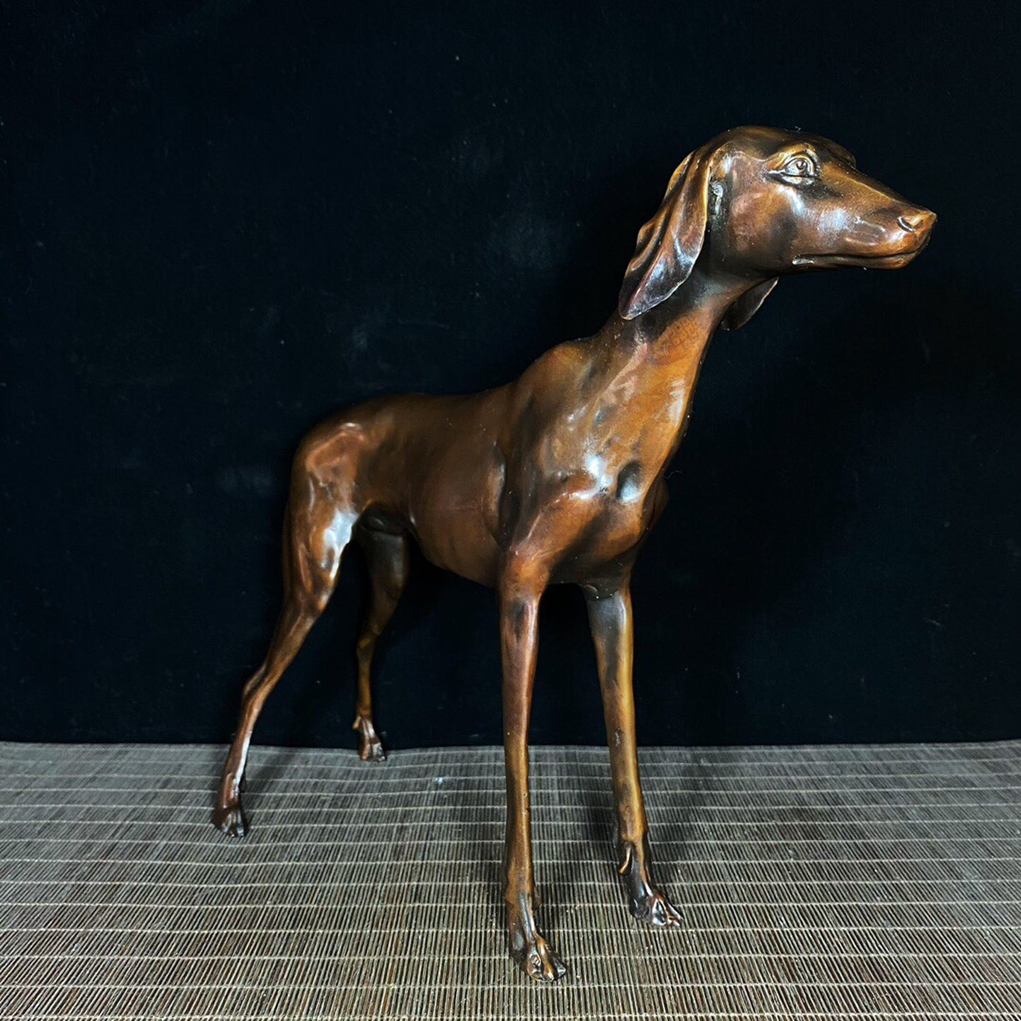 Chinese antique pure copper dog