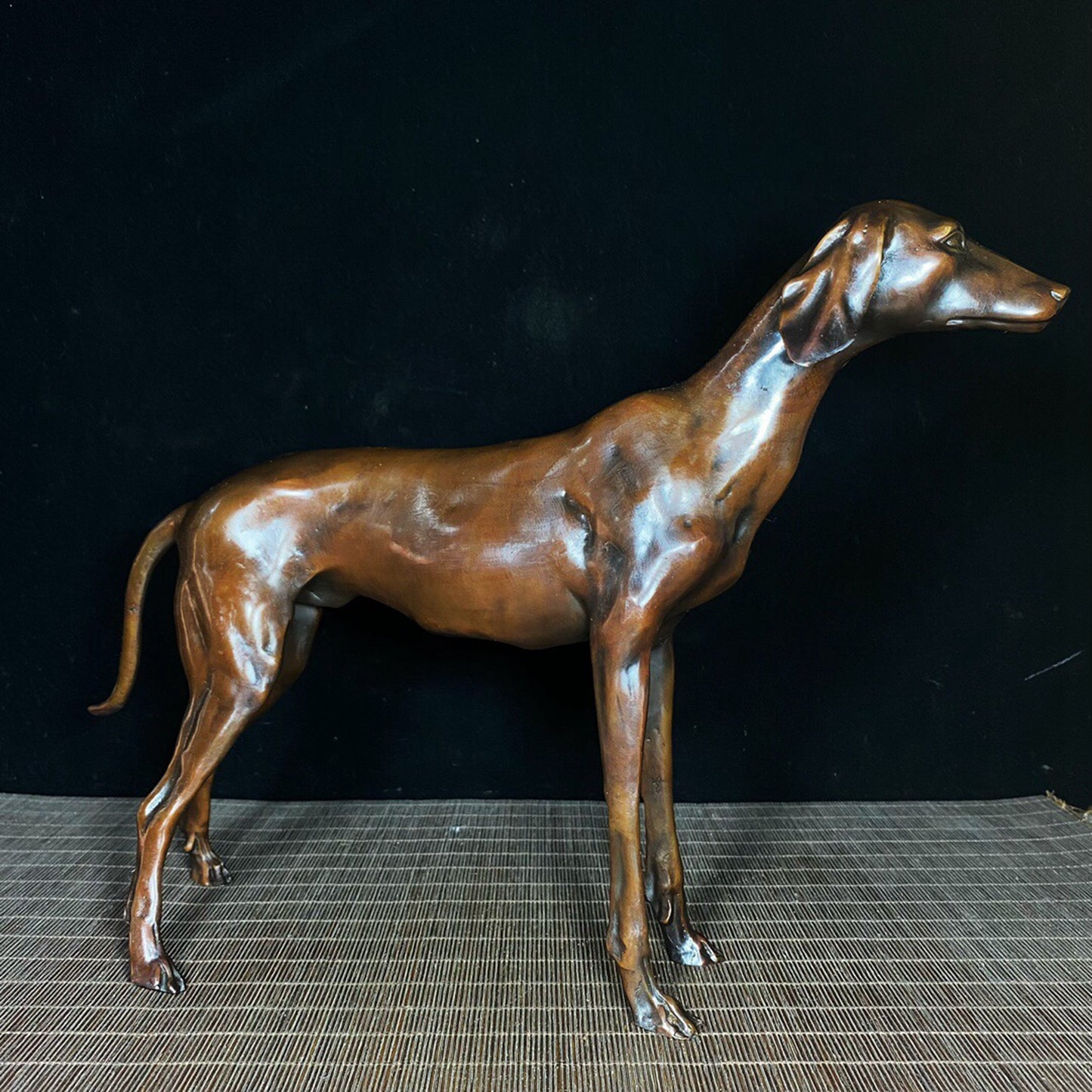 Chinese antique pure copper dog