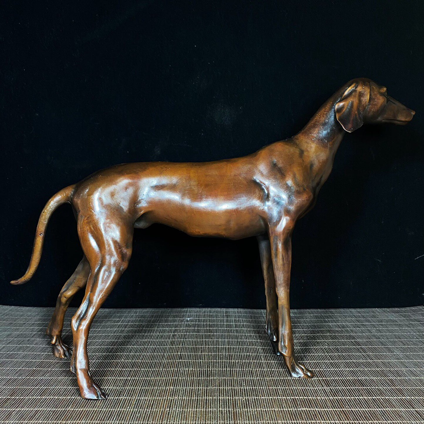 Chinese antique pure copper dog