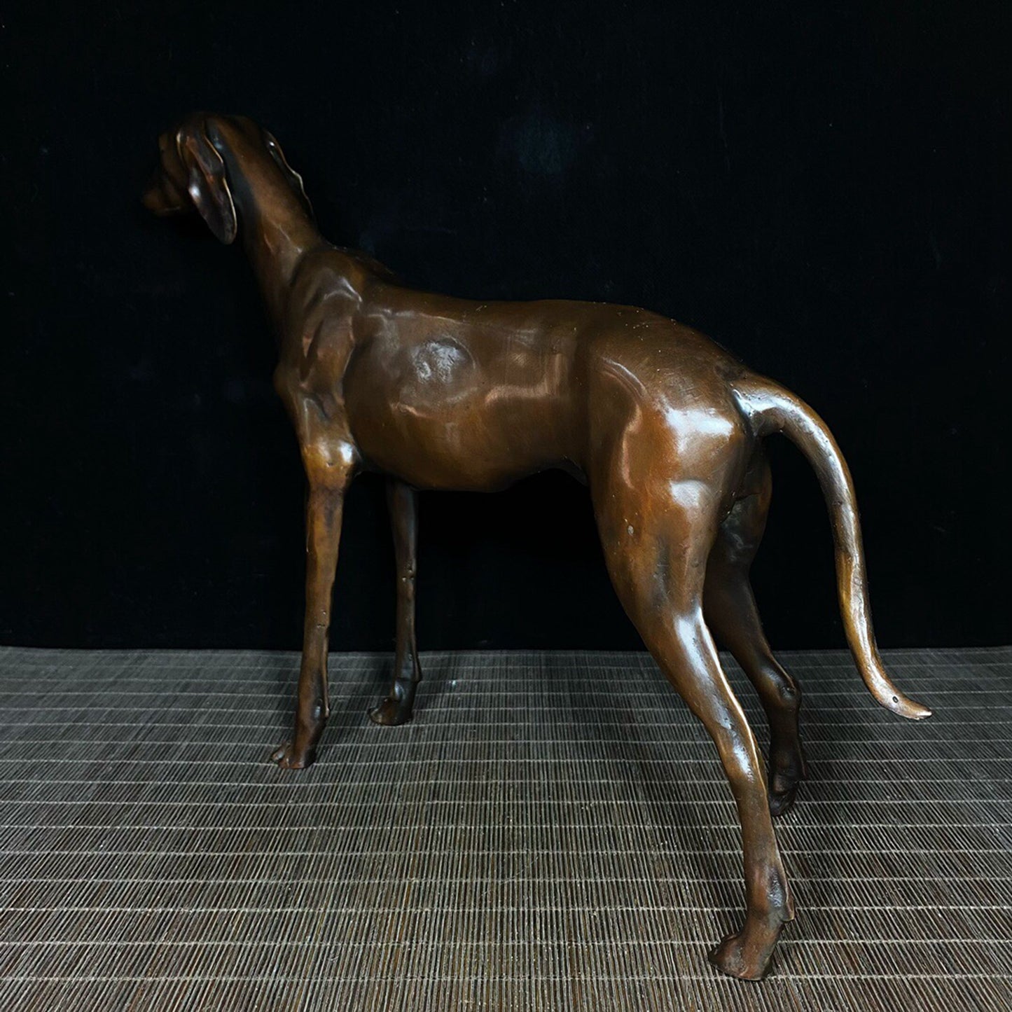 Chinese antique pure copper dog