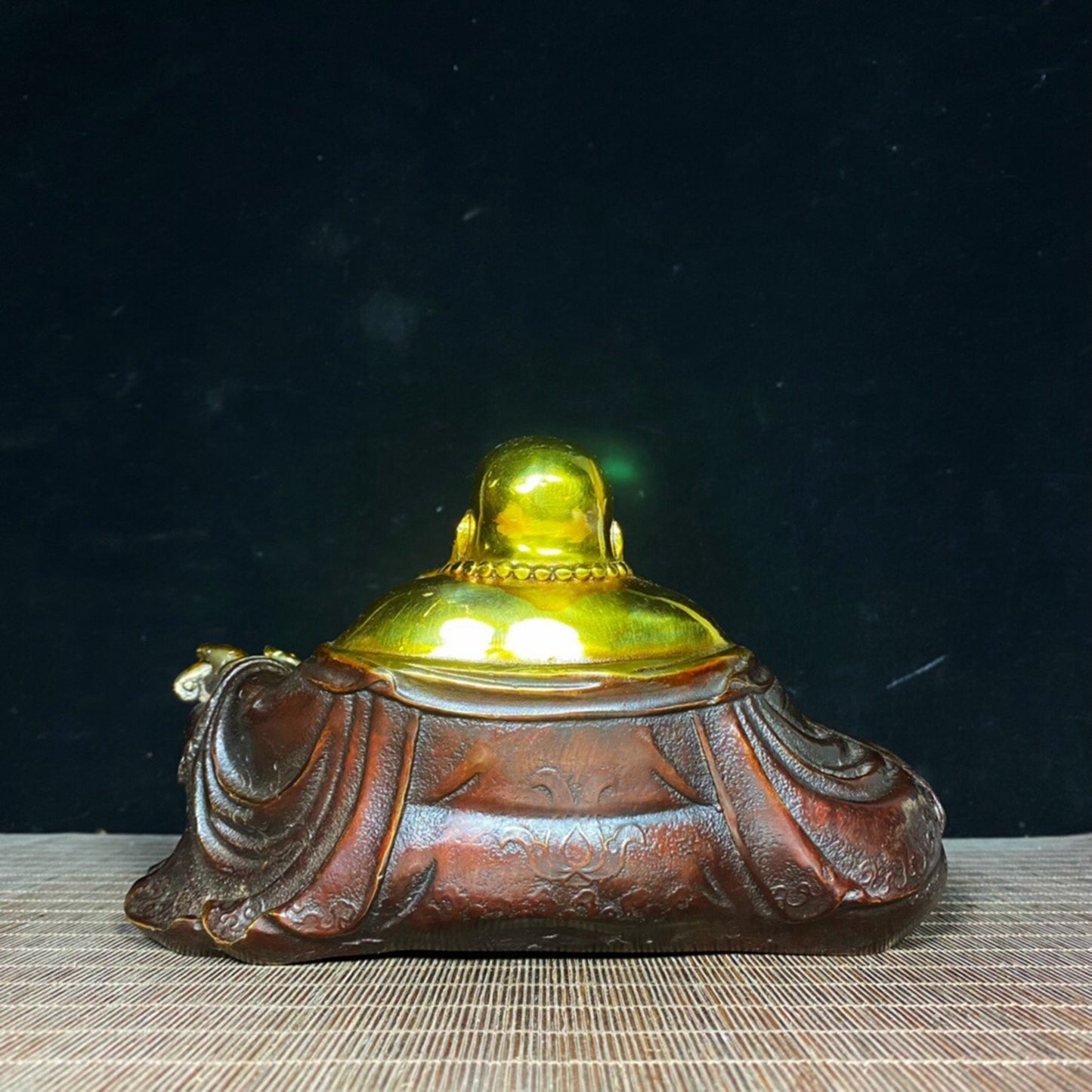 Chinese antique pure copper Maitreya Buddha