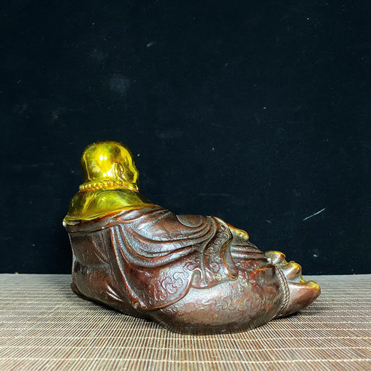 Chinese antique pure copper Maitreya Buddha