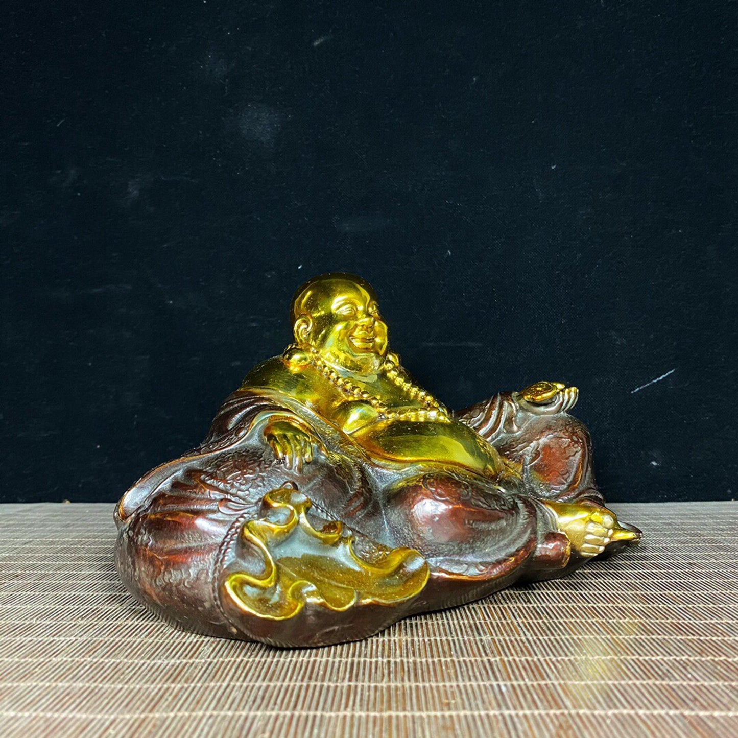 Chinese antique pure copper Maitreya Buddha