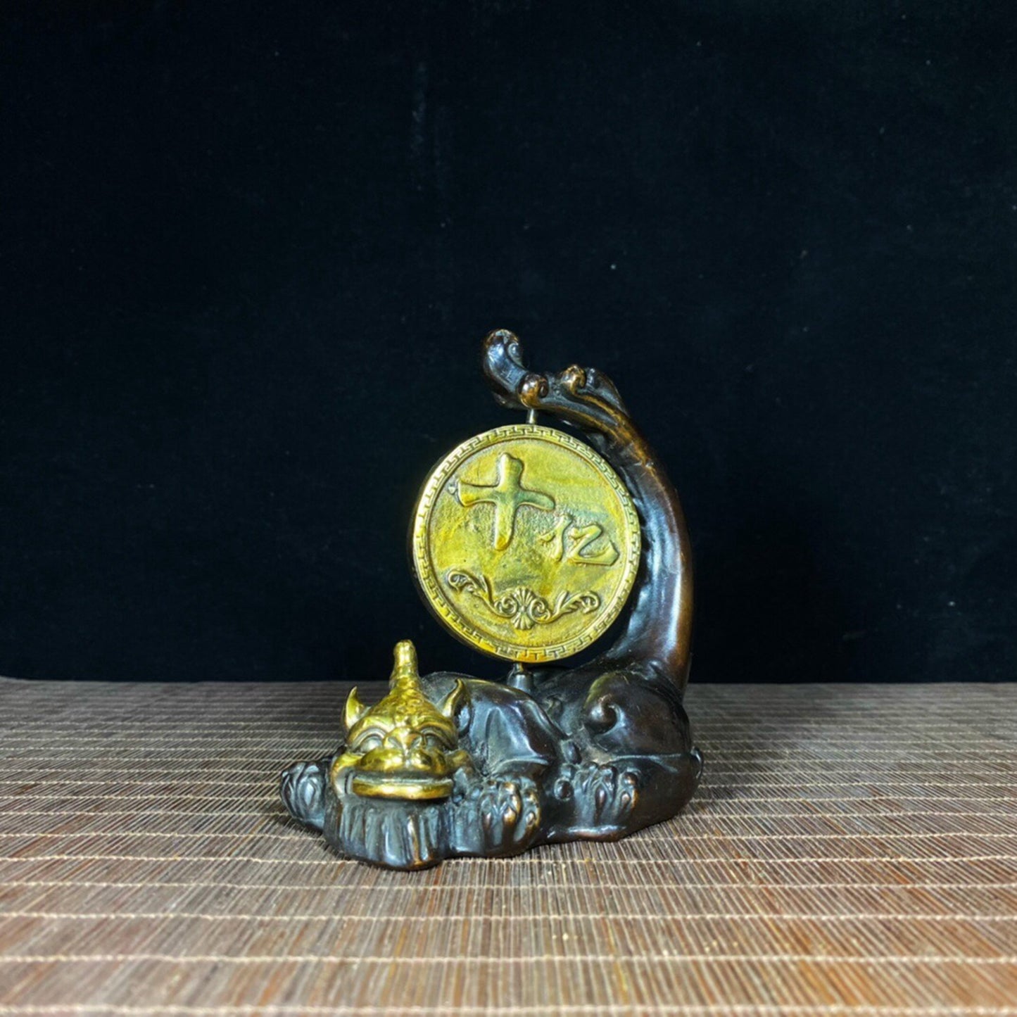 Chinese Antique Pure Copper Lucky Beast Pixiu