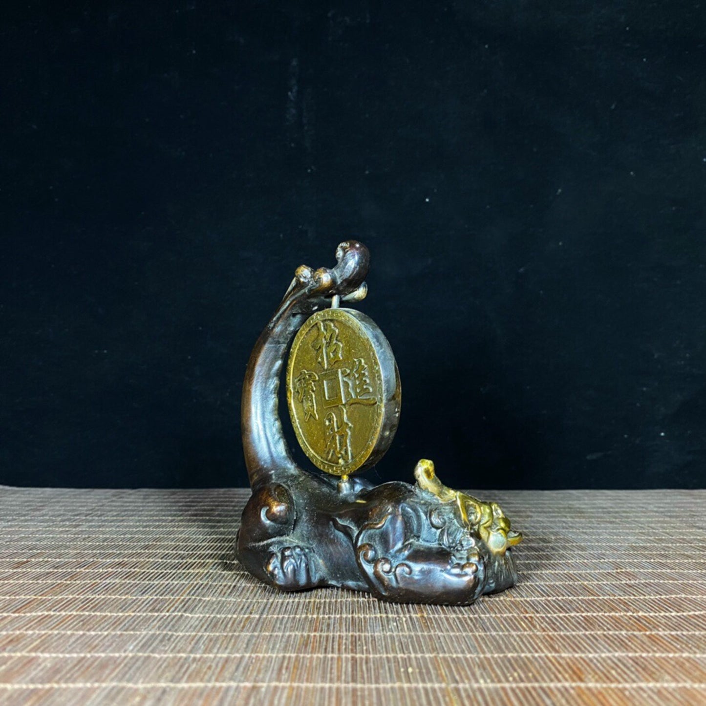 Chinese Antique Pure Copper Lucky Beast Pixiu