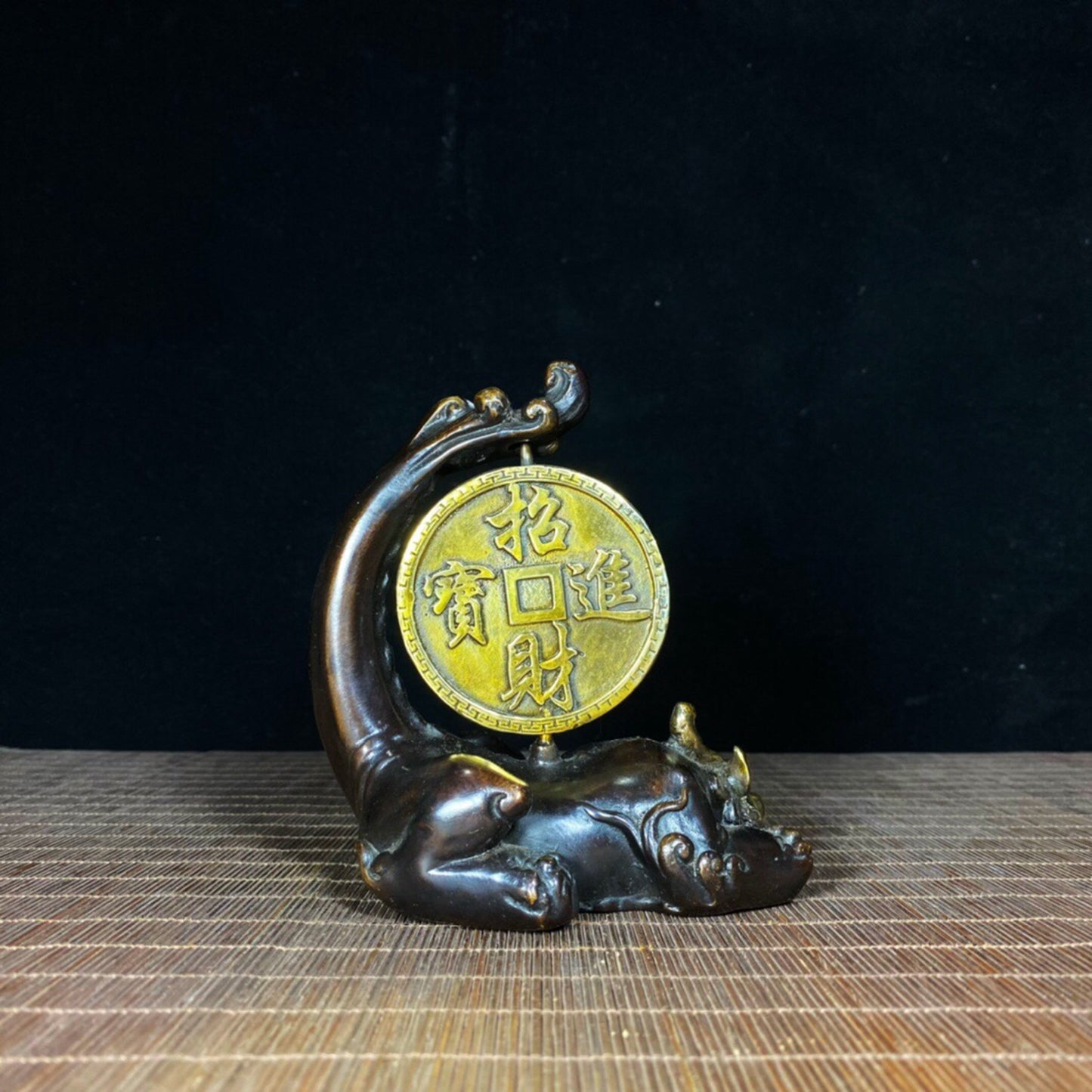 Chinese Antique Pure Copper Lucky Beast Pixiu