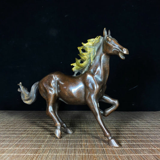 Chinese antique pure copper steed