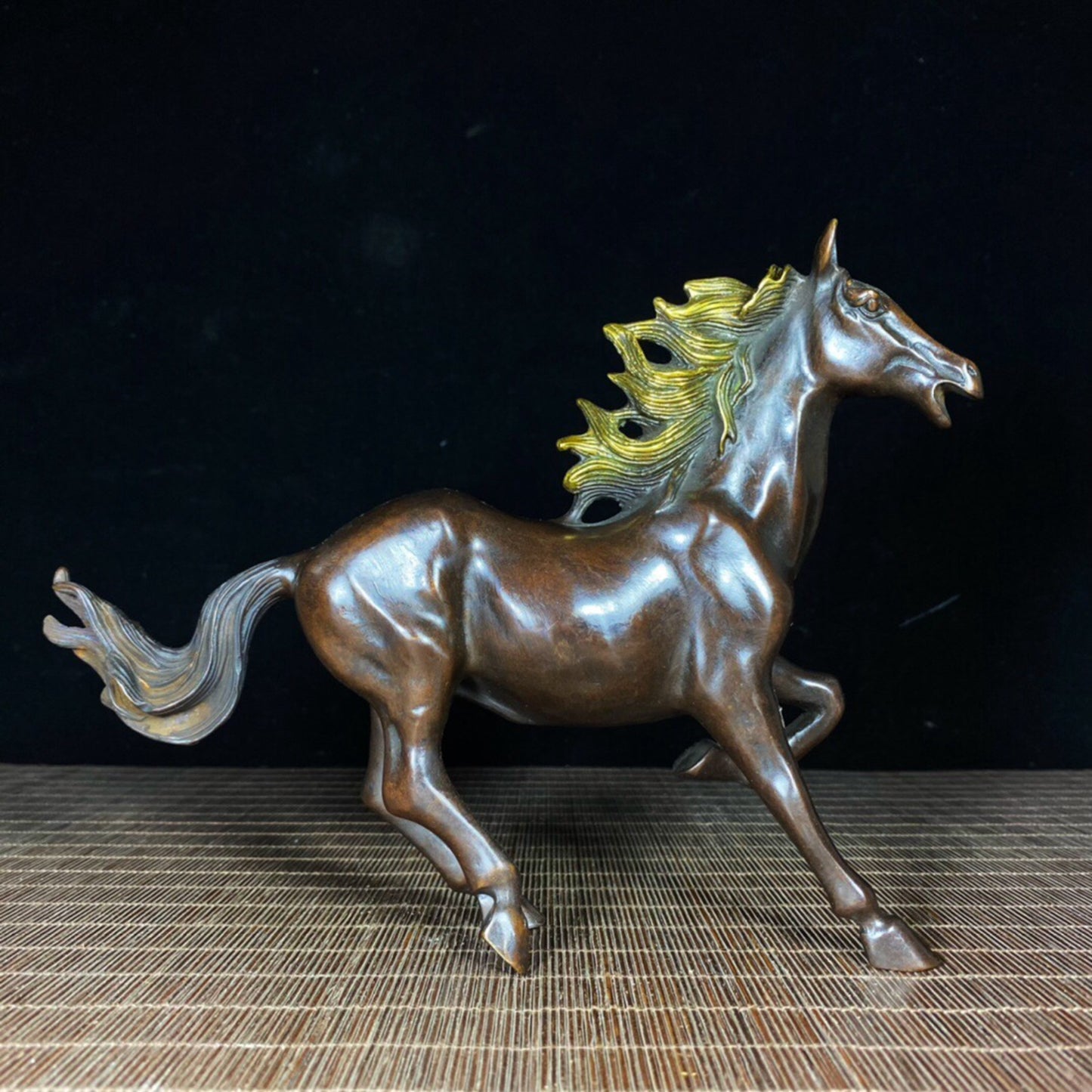 Chinese antique pure copper steed
